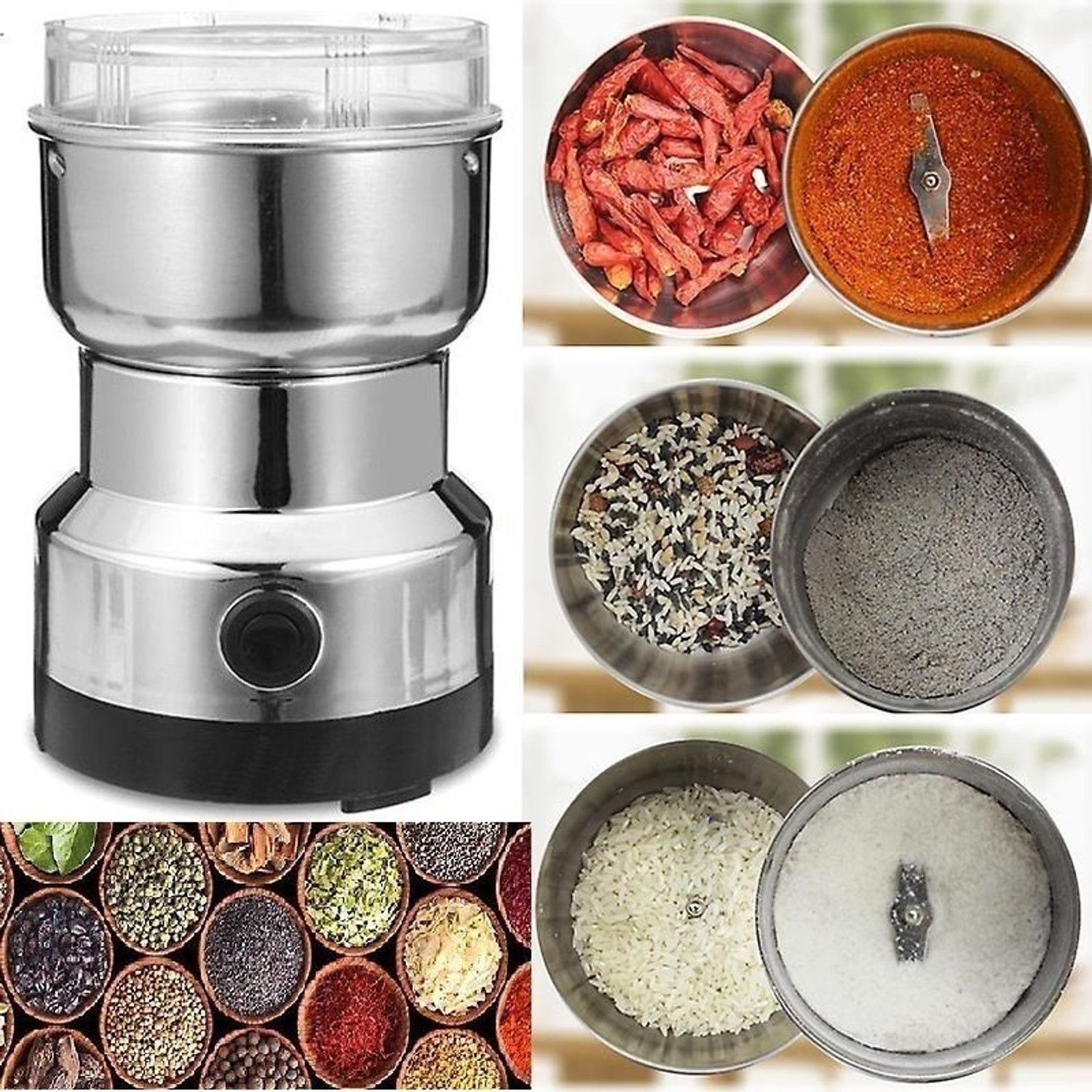 Image of Manasa FOLDING JAR-Wet Mixer Juicer&Coconut Chutney Ginger Garlic Paste100%Copper Motor 350 W Juicer Mixer Grinder (japan350W,36000RPM ABS Hybrid Unbreakable Plastic Body&Stainless Steel-With Easy | 1 Jar | Black 48)