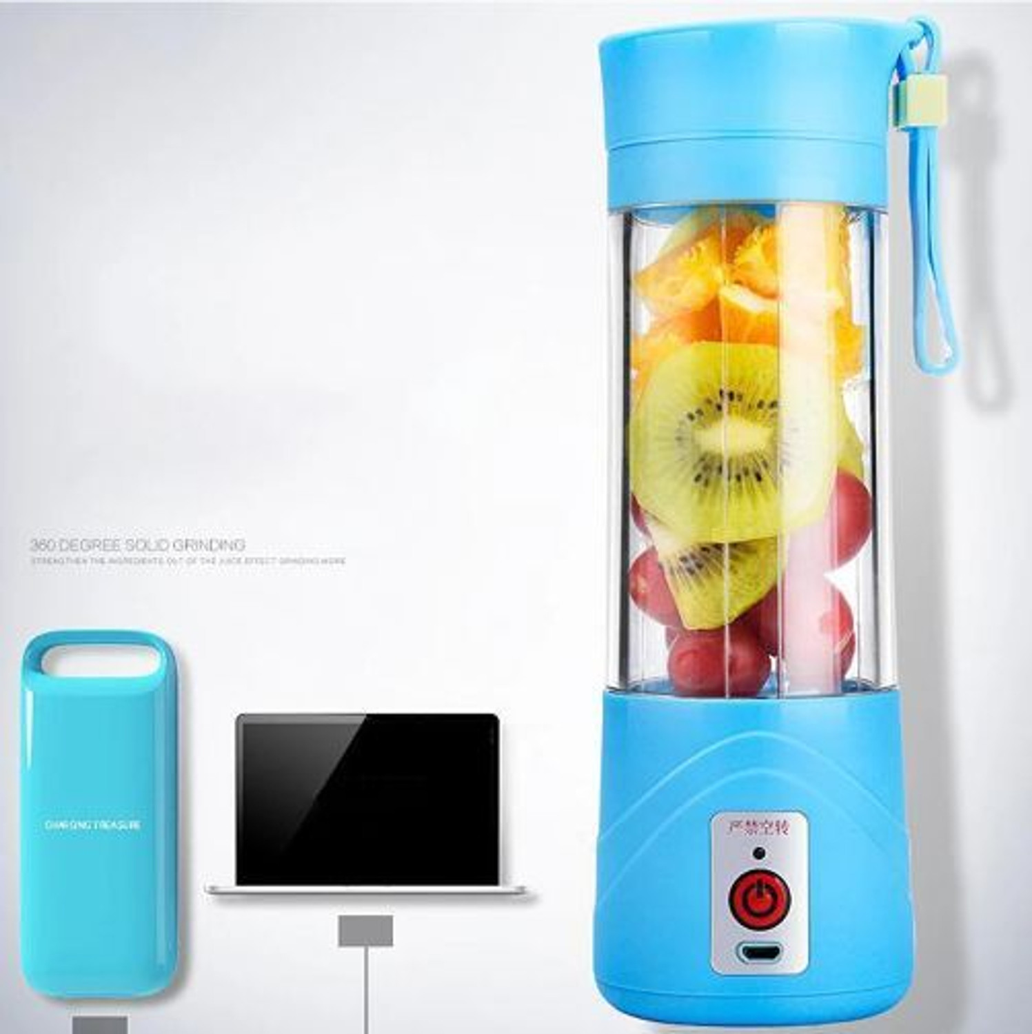 Image of JayGopalTrendz Pro Fruit Juicer 200 W Juicer Mixer Grinder (PORTABLE BLENDER FOR SMOOTHIES SHAKES FOR OFFICE,GYM,TREKKING,HOME USE | 1 Jar | Multicolor)