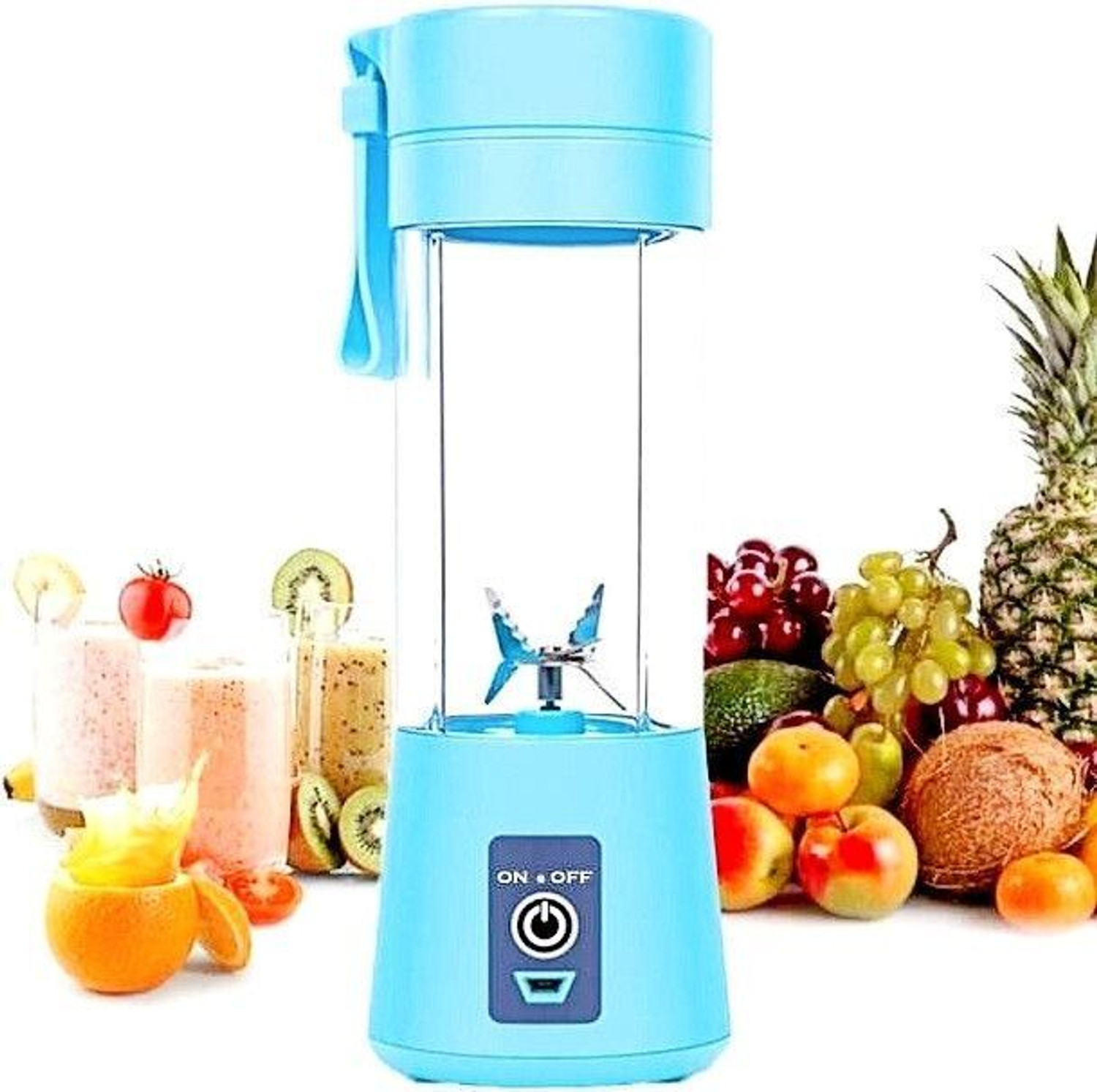 Image of DAKSHWAY Mini Mixer Grinder 800 W Juicer Mixer Grinder (Electric Portable Coffee Bean and Spice Grinder Machine for Whole Coffee Beans | 1 Jar | Silver)