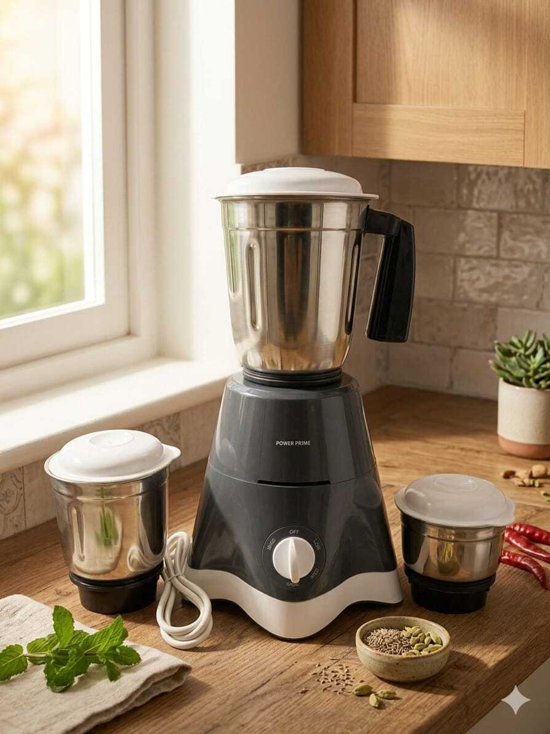Image of laxmigold Grinder 039 550 W Juicer Mixer Grinder (JMG 39 | 3 Jars | Black)