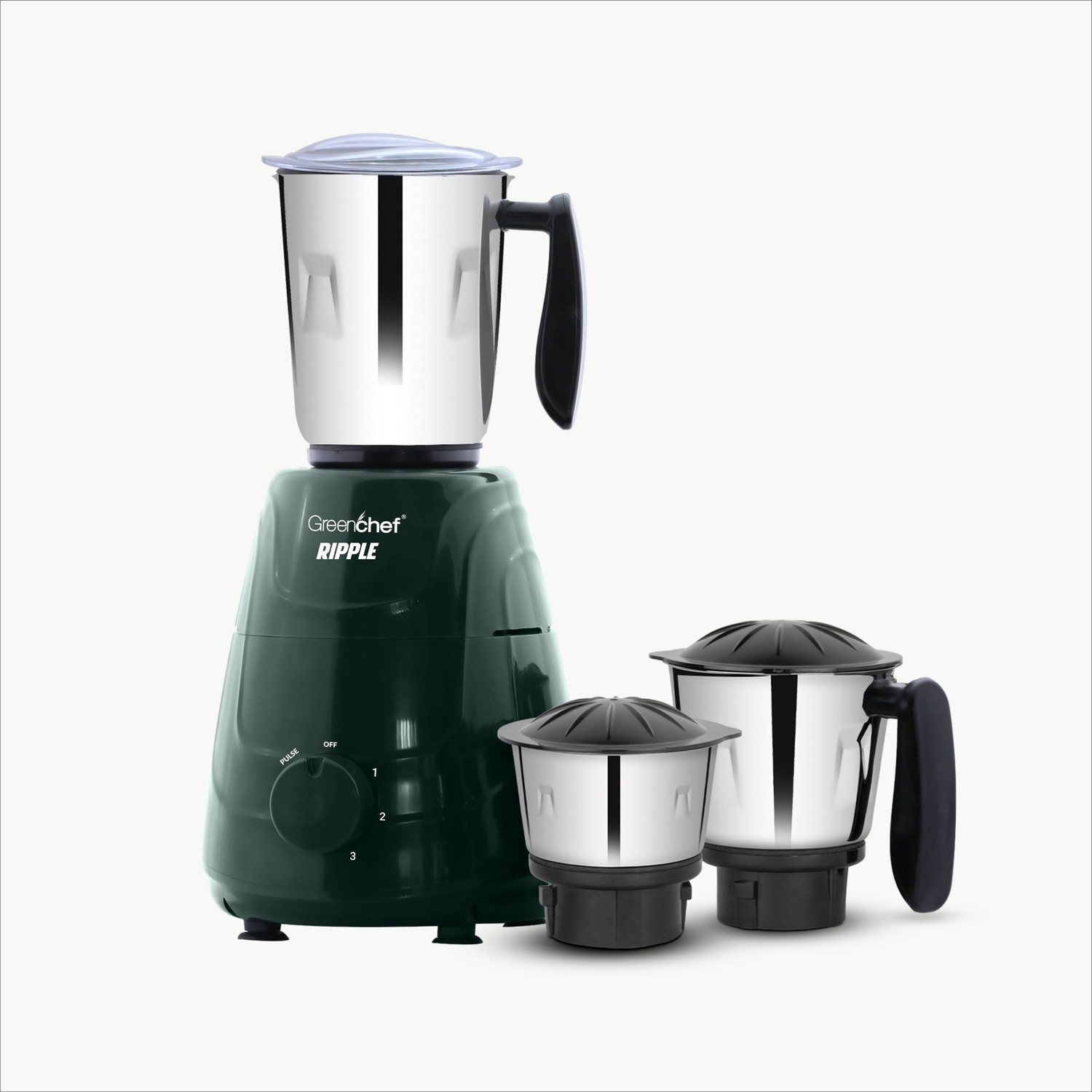 Image of Greenchef Majesto Mixture Grinder 600 W Mixer Grinder (Majesto Mixture Grinder | 3 Jars | Pink & Black)