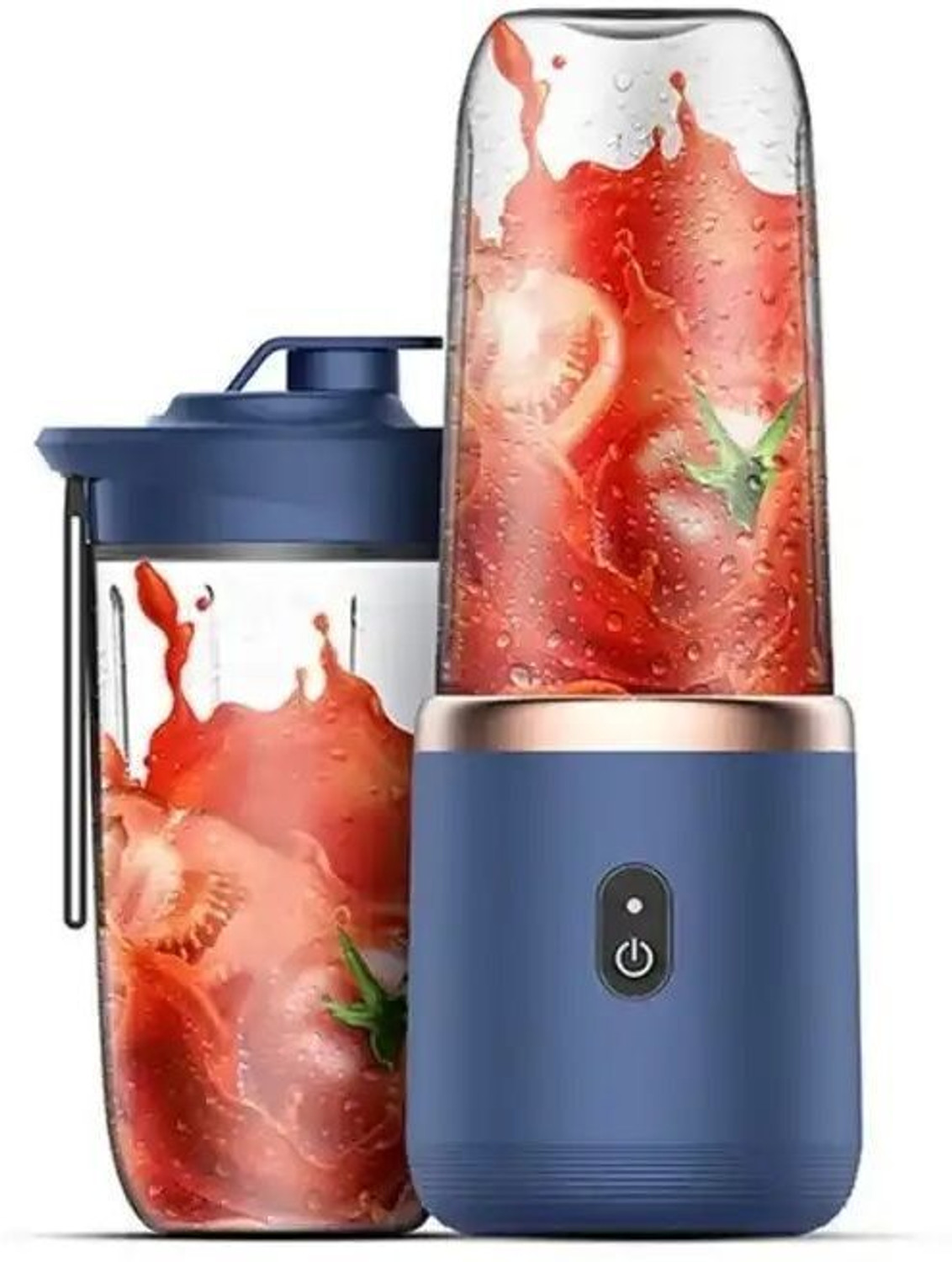 Image of ons Electric juice mixer,Personal Smoothie Maker,Mini Fruit Mixer for Shakes 25 W Juicer Mixer Grinder (Portable Electric Juicer - USB Rechargeable with 6 Blades, 3 Speed Setting@2 | 1 Jar | Multicolor)