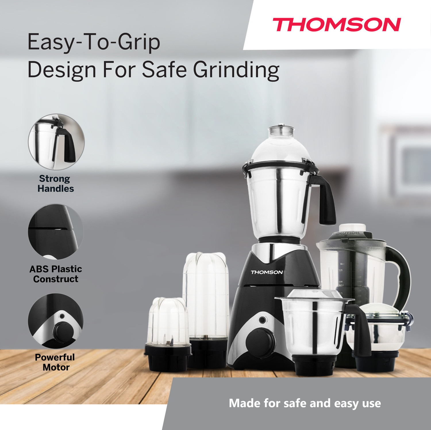 Image of Thomson MX03 750 W Juicer Mixer Grinder