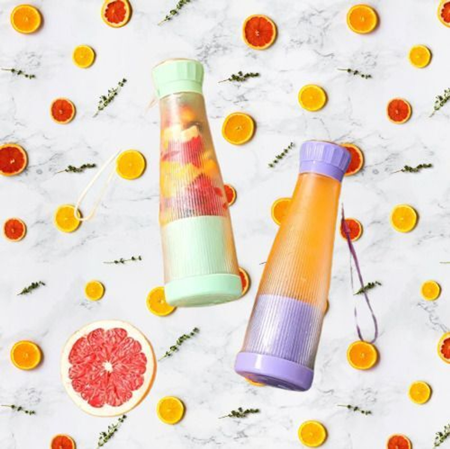 Image of princemarkett Pro Fruit Juicer 200 W Juicer Mixer Grinder (Msk 6027A Electric Juice Maker Juicer Bottle Blender Mixer Rechargeable Bottle | 1 Jar | Multicolor)
