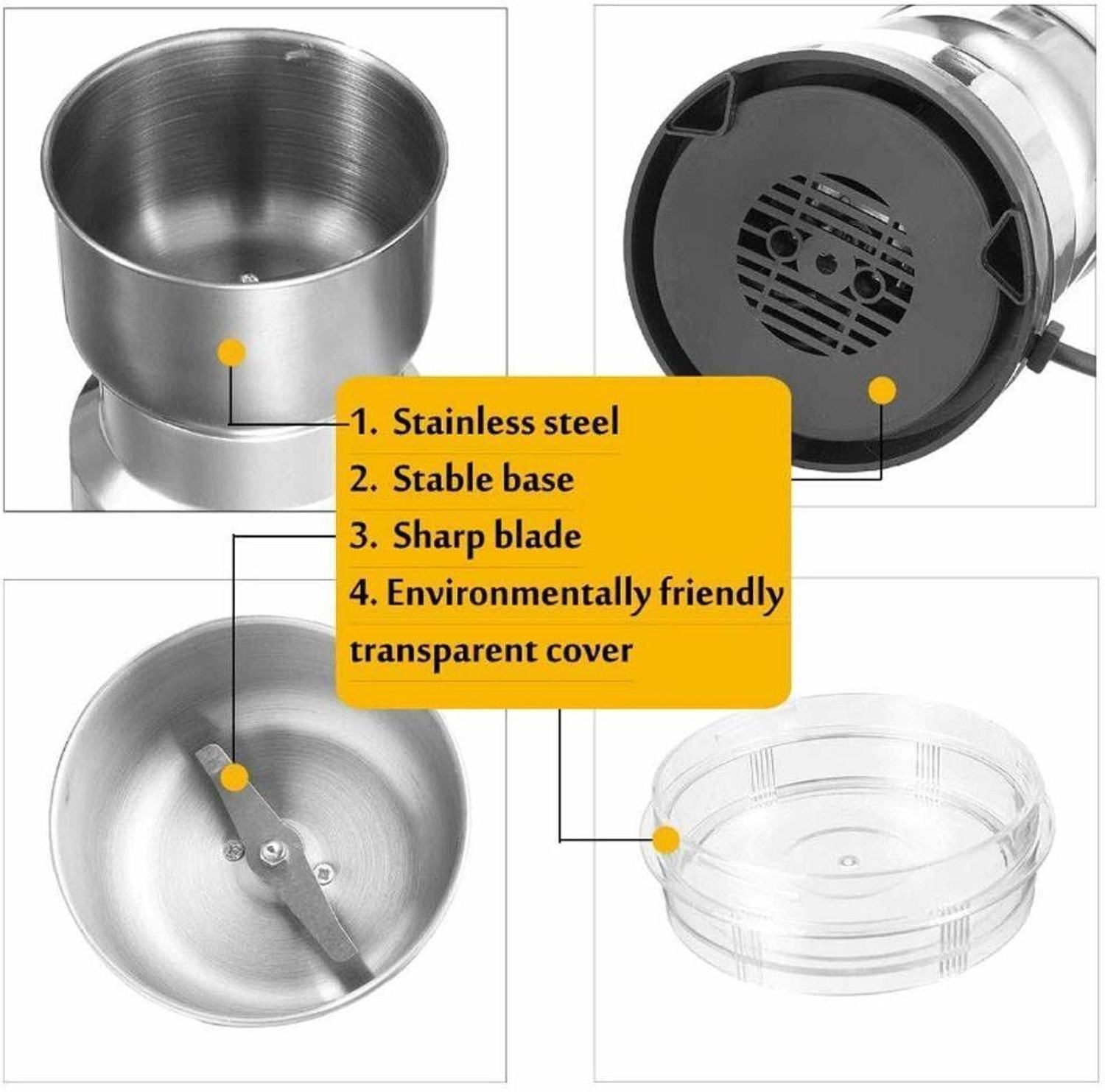 Image of Manasa Pro 450 W Juicer Mixer Grinder (Portable Grinder, USB Rechargeable Mini Grinder, Electric Grinder for mix 24 | 1 Jar | Silver)