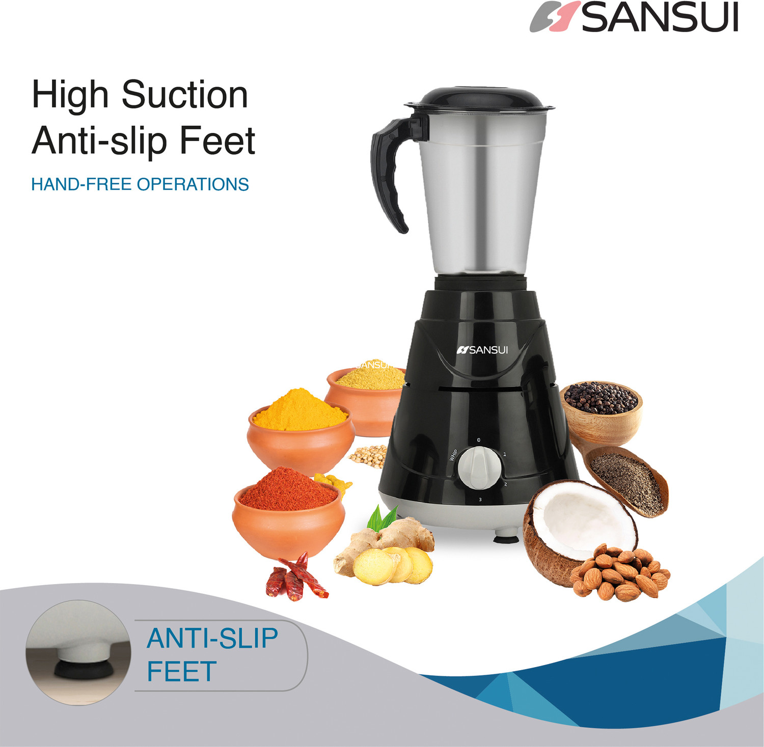 Image of Sansui Pro 500 W Juicer Mixer Grinder