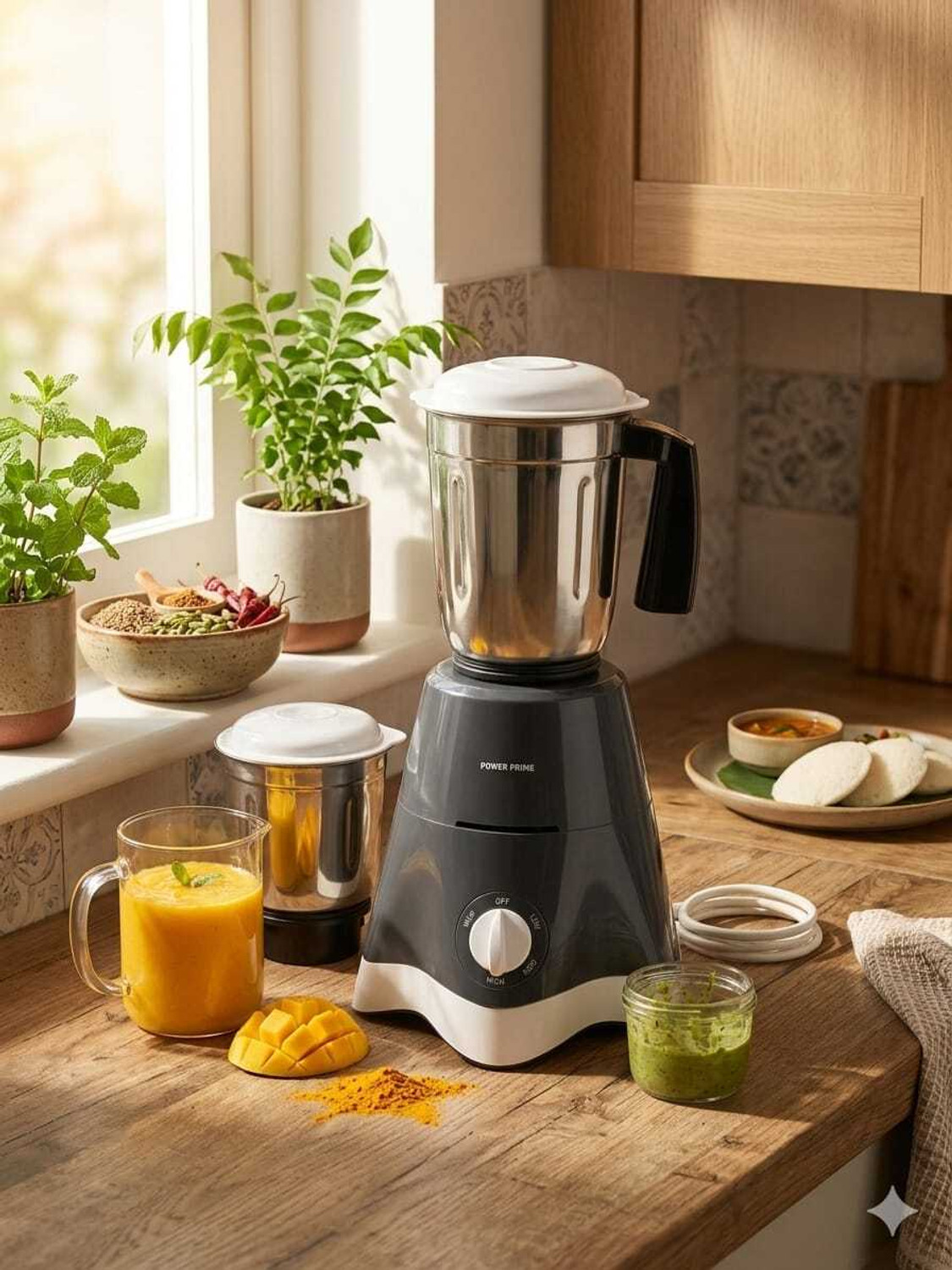 Image of laxmigold Grinder 039 550 W Juicer Mixer Grinder (JMG 39 | 3 Jars | Black)