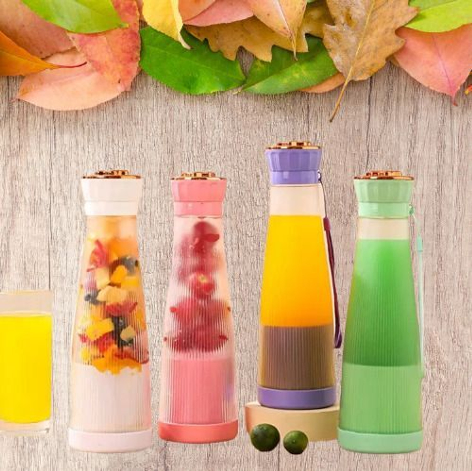 Image of MLSALES Portable Mini USB Juicer | Cordless Rechargeable Blender for Fresh Juices 150 W Juicer (350-KL-02 | 1 Jar | Multicolor)