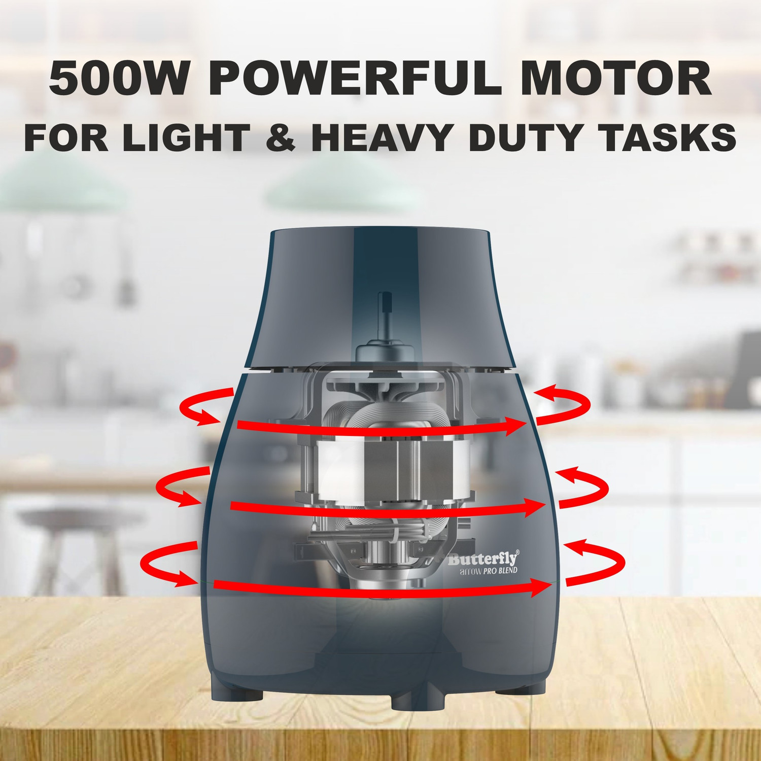 Image of Butterfly Arrow 500 W Juicer Mixer Grinder