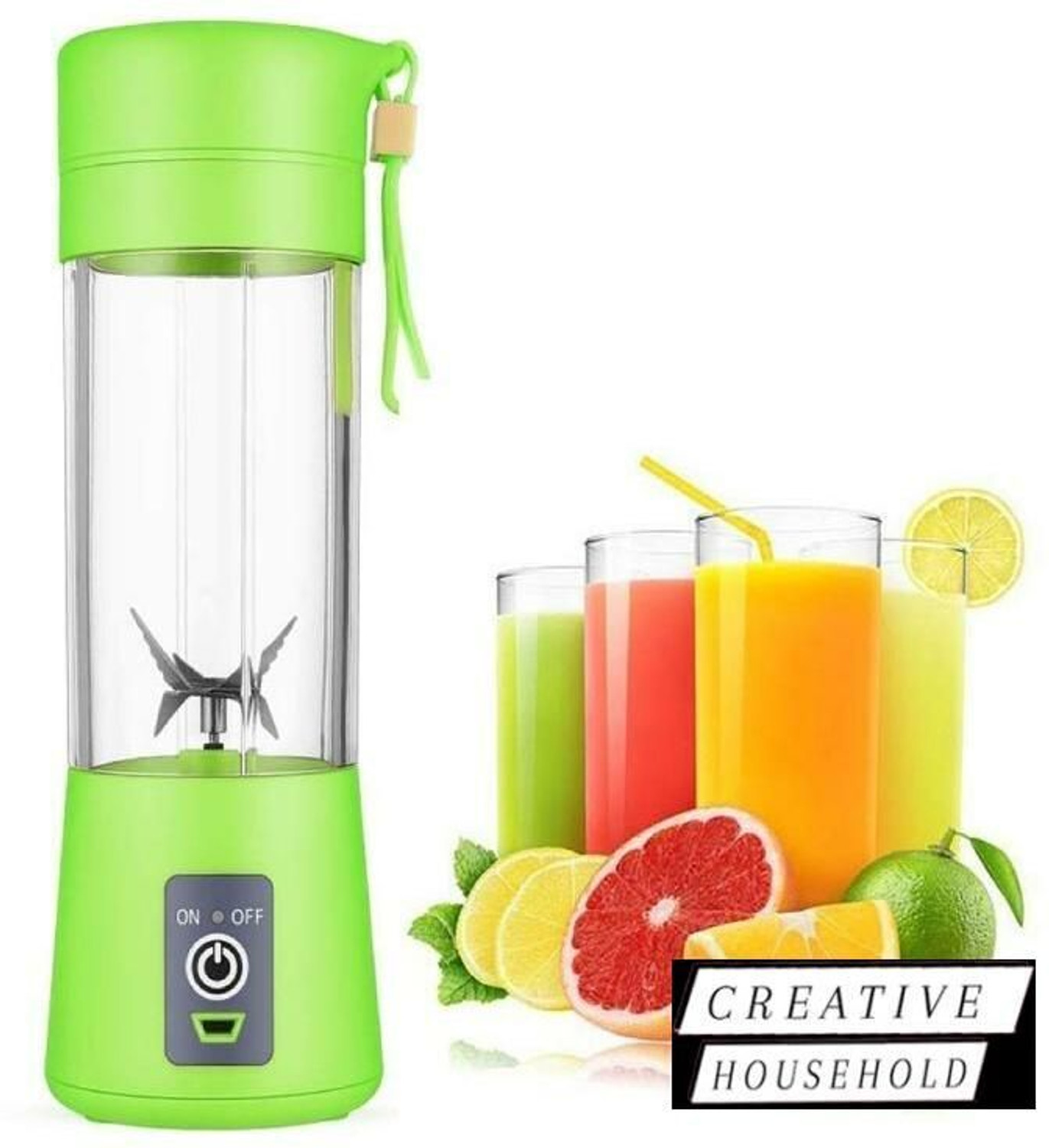 Image of JayGopalTrendz Pro Fruit Juicer 200 W Juicer Mixer Grinder (PORTABLE BLENDER FOR SMOOTHIES SHAKES FOR OFFICE,GYM,TREKKING,HOME USE | 1 Jar | Multicolor)