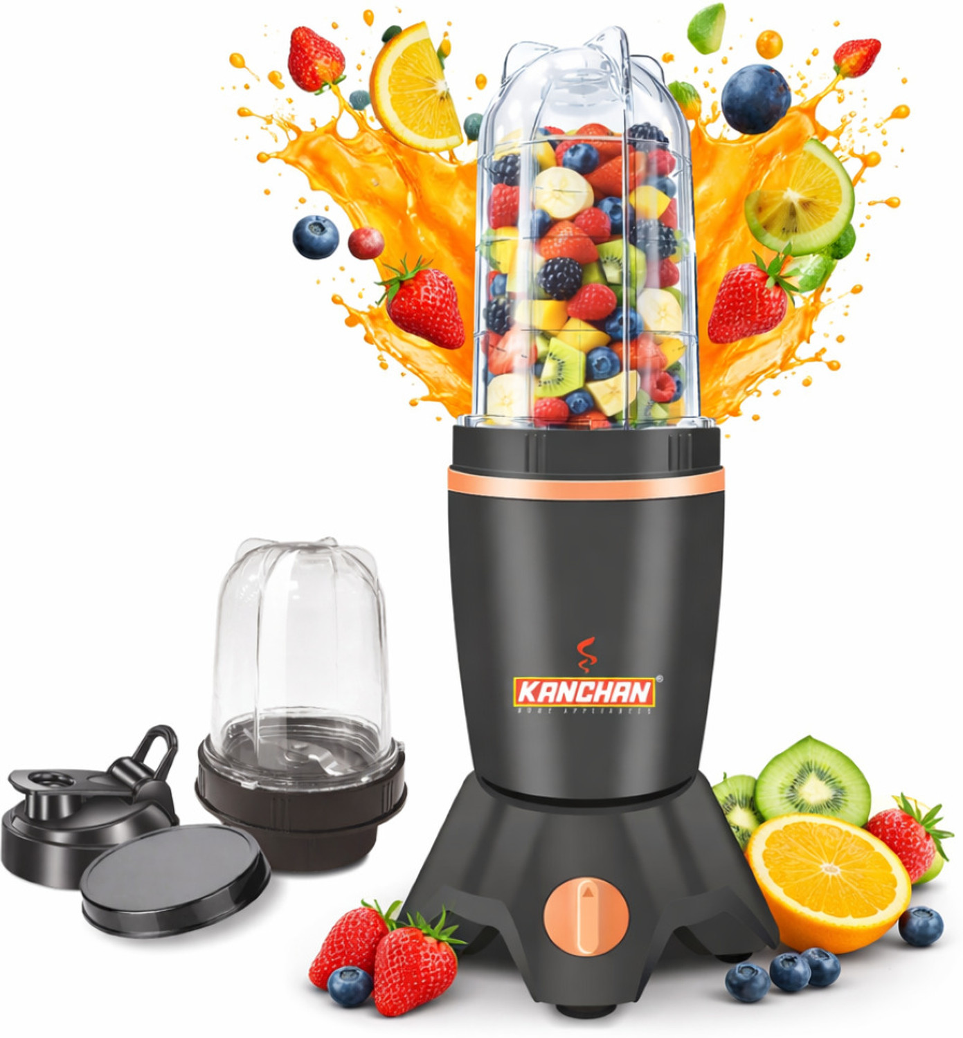 Image of MAX ELECTRA ZEN-Z17 500 W Juicer Mixer Grinder (ZEN-Z-75017 | 3 Jars | Black)