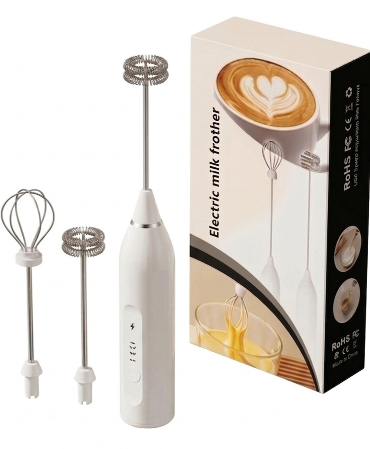 Image of PRAVRUSHTI Electric Hand Mixer | Hand Blender | Egg Beater | Cake Maker Plastic Spiral Whisk