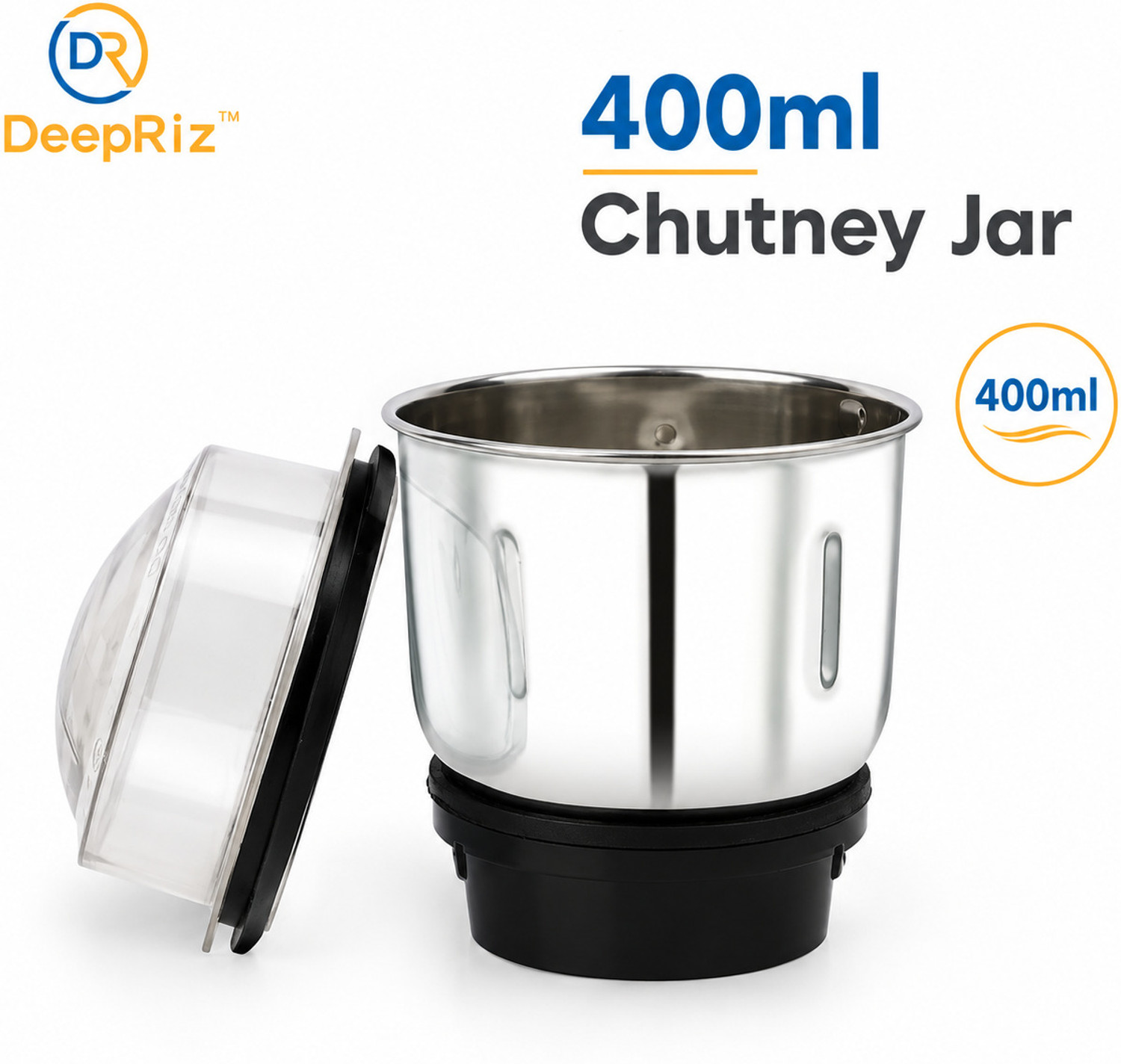 Image of Khileri 18g have quality grinding jar set combo pack Liquid Dry chutney jar Mixer Juicer Jar (1.5 L)