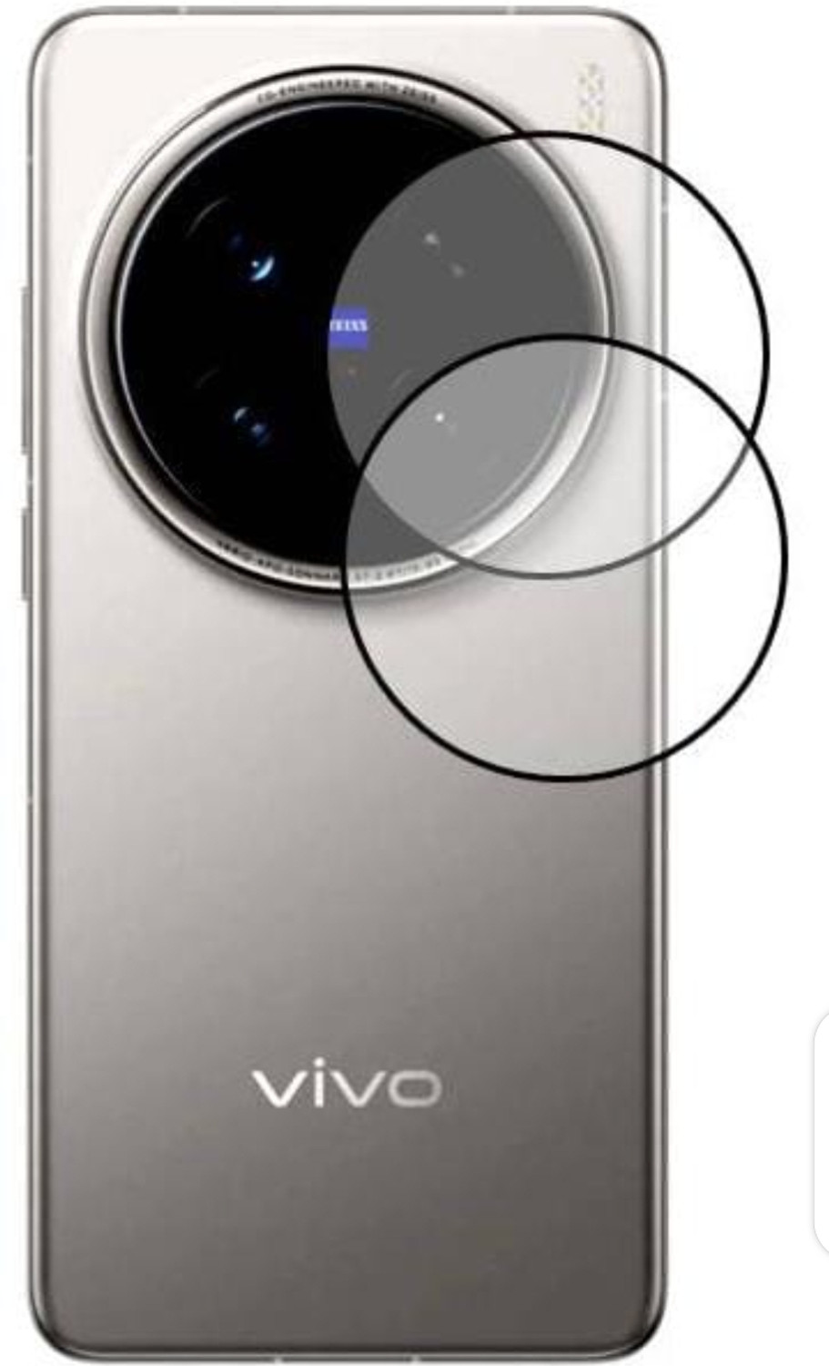 Image of tombik Front and Back Tempered Glass for 48po-vivo X200-fb (Pack of 2)