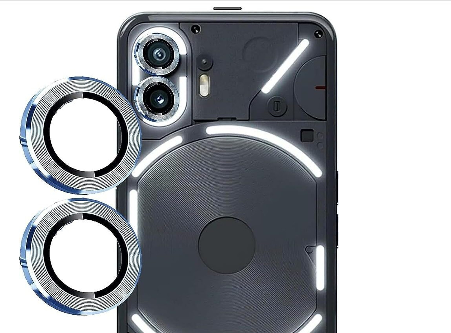 Image of Wellchoice Back Cover for Nothing Phone (2) (Transparent, Grip Case, Silicon, Pack of: 1)