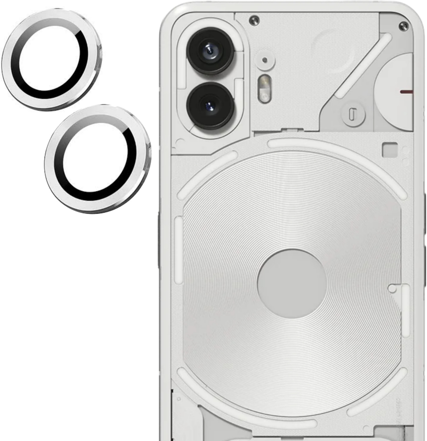 Image of Wellchoice Back Cover for Nothing Phone (2) (Transparent, Grip Case, Silicon, Pack of: 1)