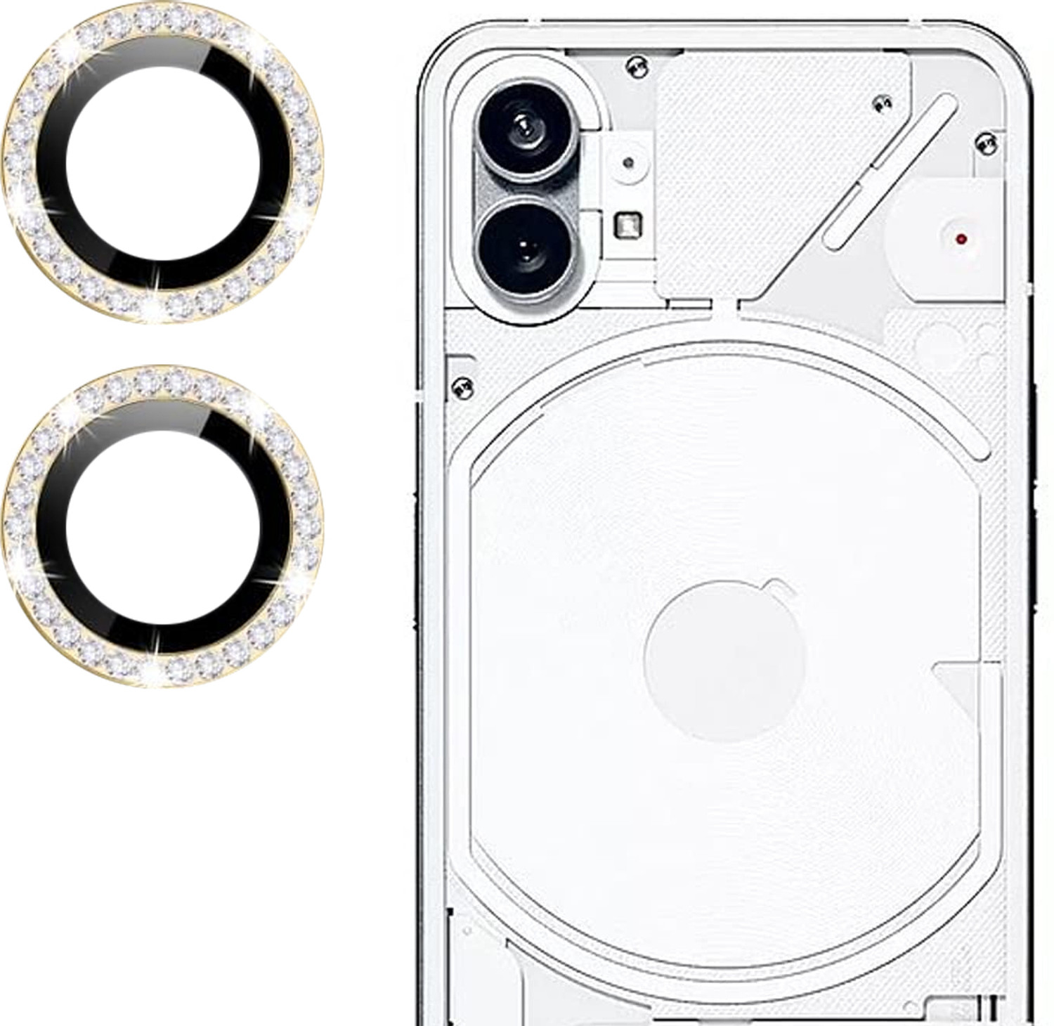 Image of Wellchoice Back Cover for Nothing Phone (2) (Transparent, Grip Case, Silicon, Pack of: 1)