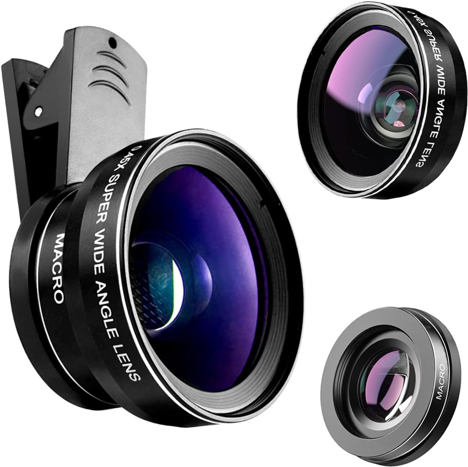 Image of OSTALY 0.45X Ultra HD 2 in 1 Mobile Lens Kit L58 Macro Lens Wide Angle and 15X Lens Mobile Phone Lens