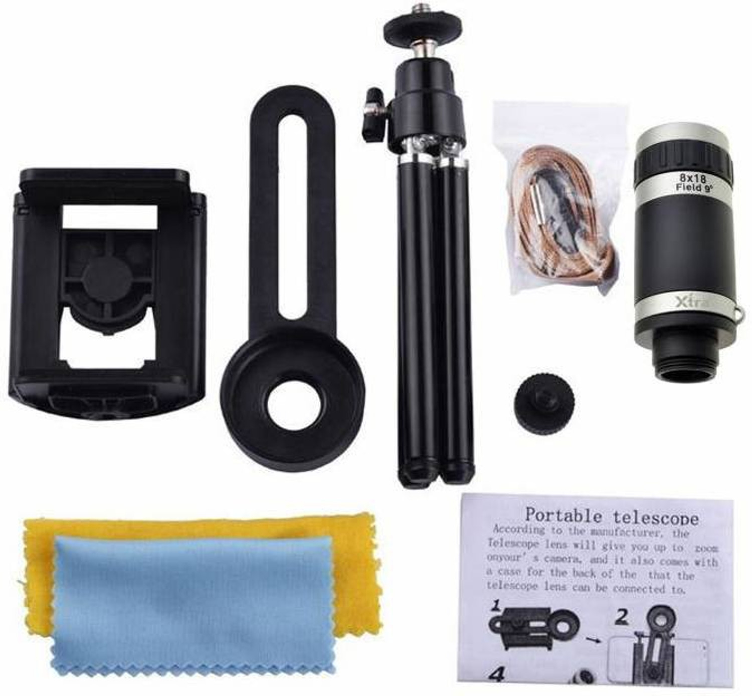 Image of OSTALY 0.45X Ultra HD 2 in 1 Mobile Lens Kit L58 Macro Lens Wide Angle and 15X Lens Mobile Phone Lens