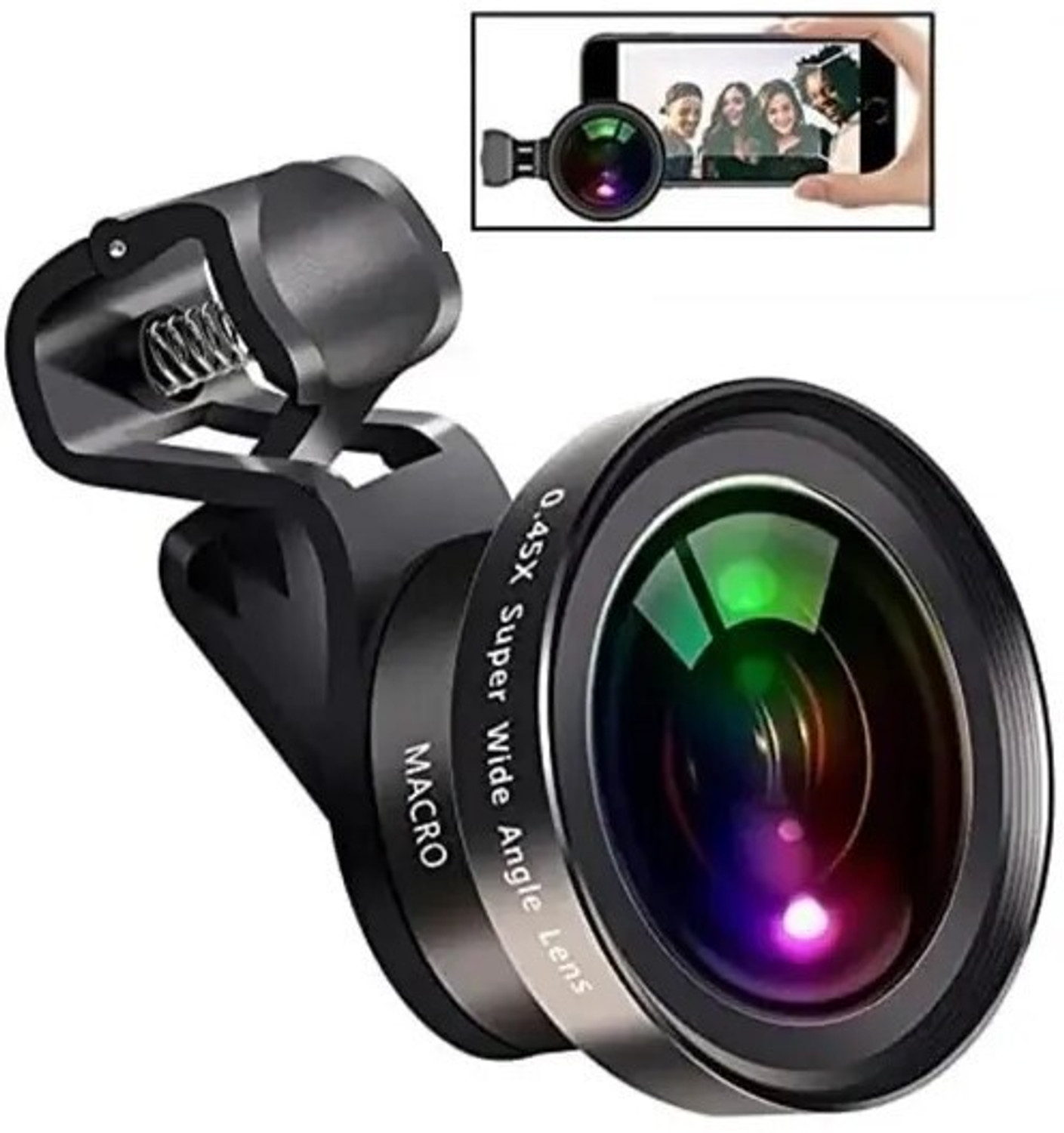 Image of OSTALY 0.45X Ultra HD 2 in 1 Mobile Lens Kit L58 Macro Lens Wide Angle and 15X Lens Mobile Phone Lens