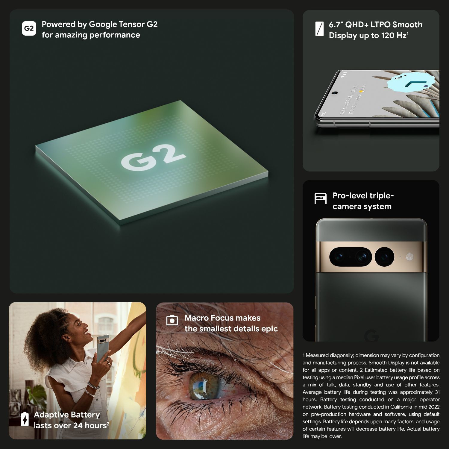 Image of Google Pixel 7 Pro (Hazel, 128 GB)