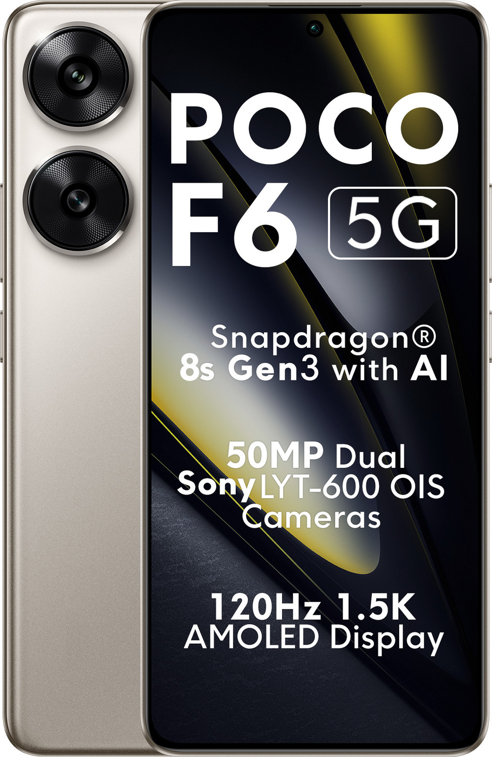 POCO F6 5G (Titanium, 256 GB)