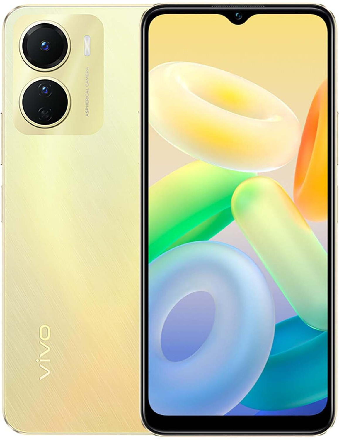 Image of vivo Y16 (Drizzling Gold, 128 GB) (4 GB RAM)