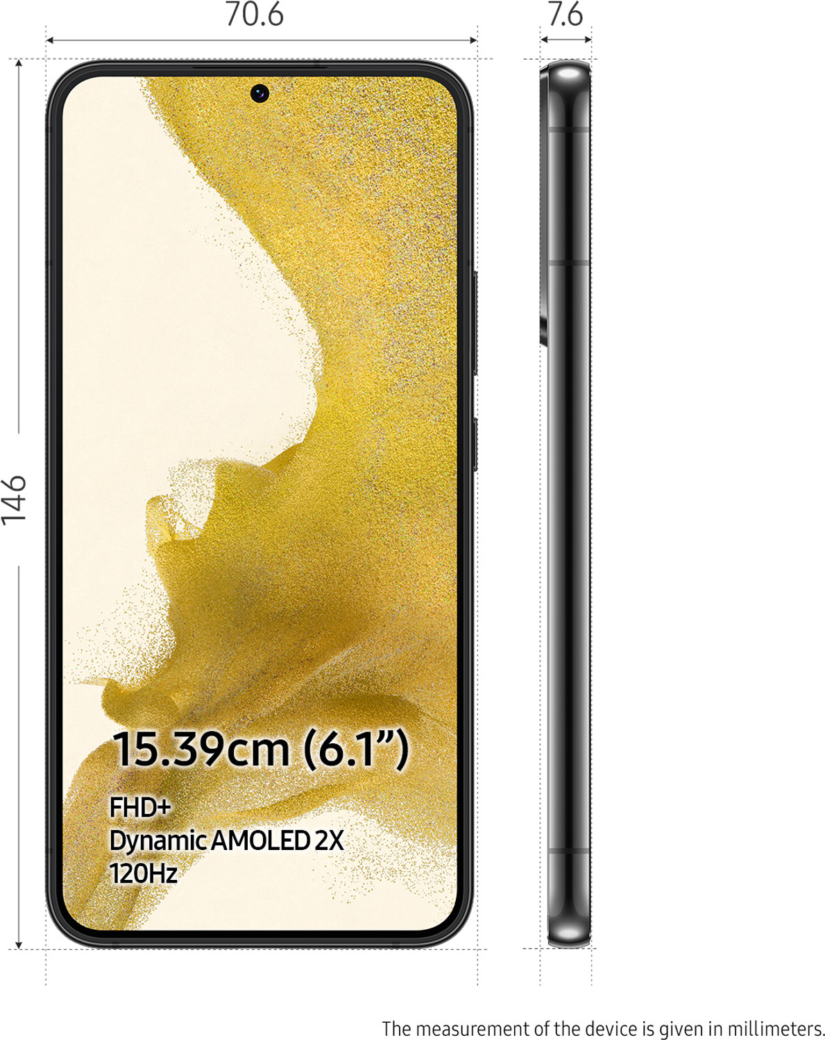 Image of Samsung Galaxy S22 5G (Phantom Black, 128 GB)