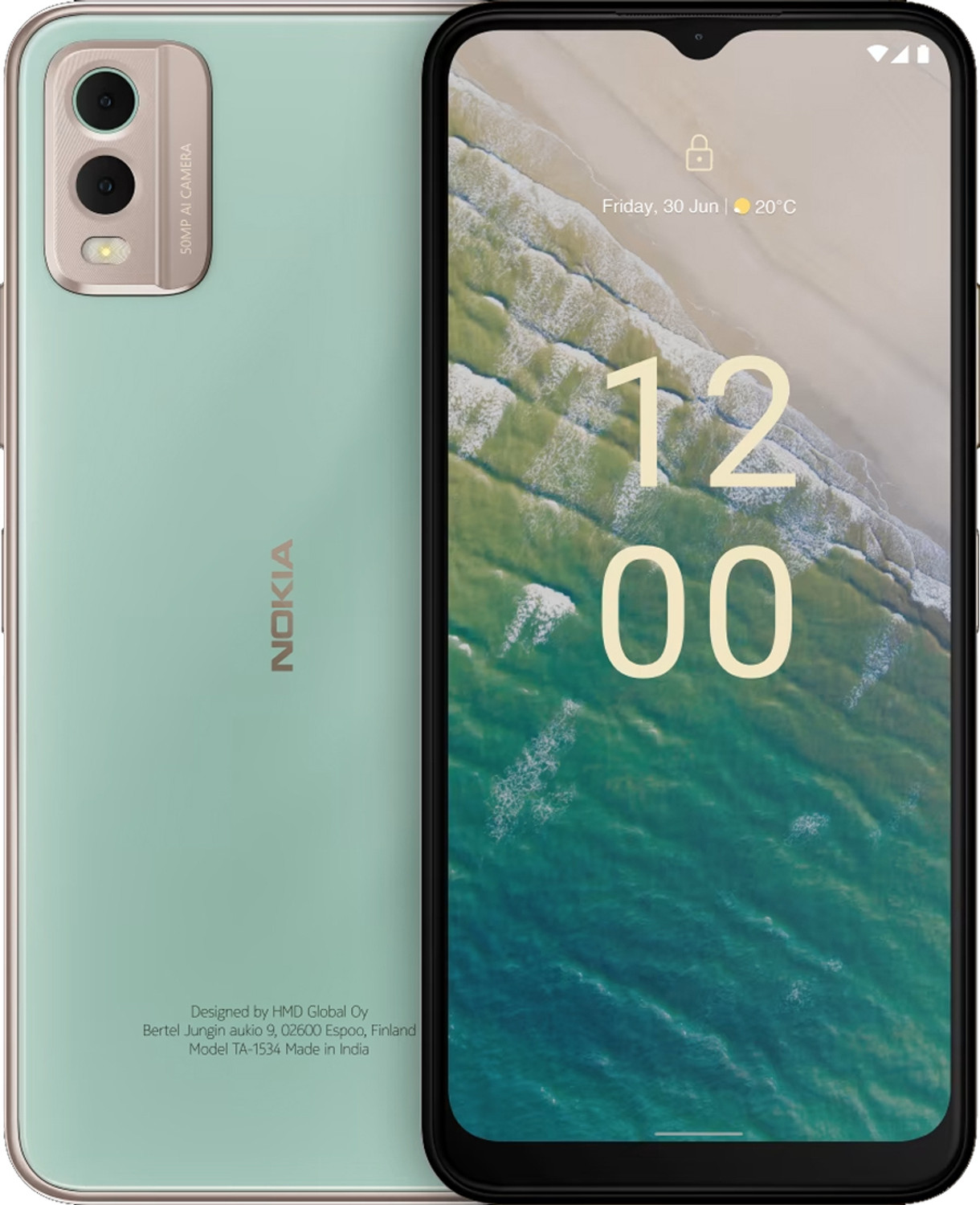 Image of Nokia C32 (Mint, 64 GB) (4 GB RAM)