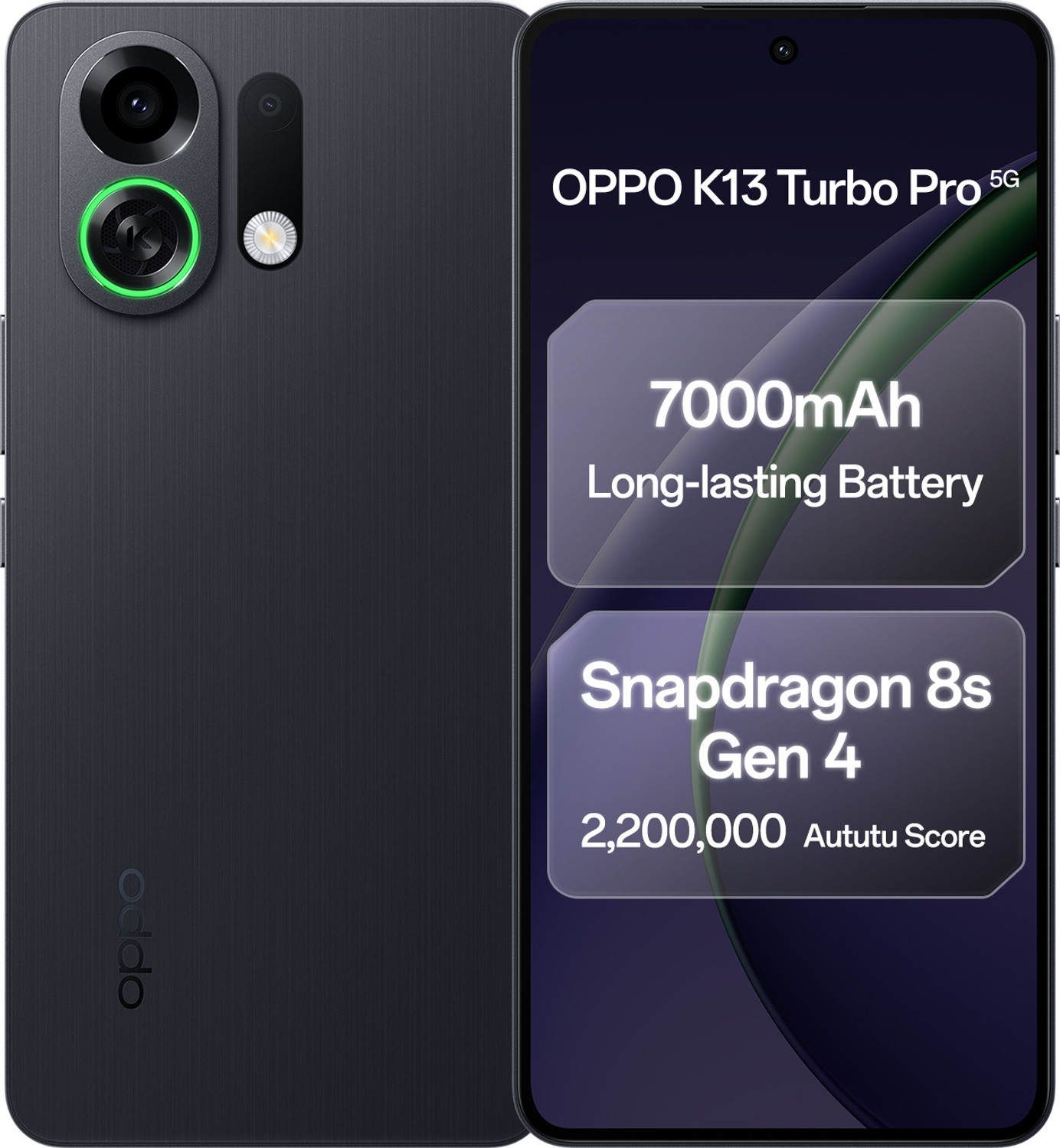 OPPO K13 Turbo Pro 5G (Midnight Maverick, 256 GB)