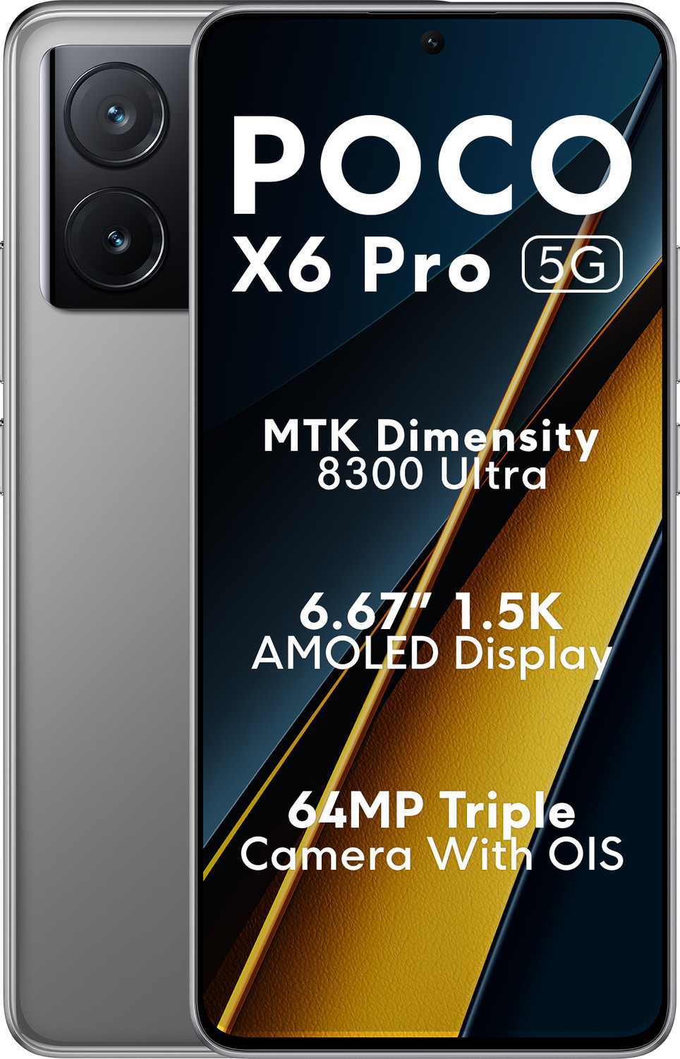 POCO X6 Pro 5G (Racing Grey, 256 GB)