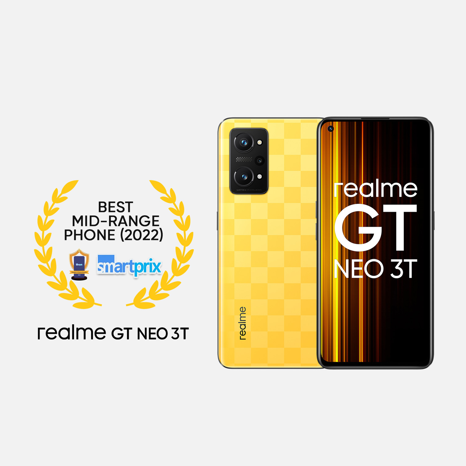 Image of realme GT Neo 3T (Dash Yellow, 128 GB)