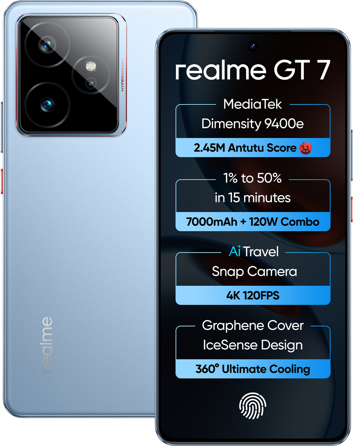 realme Gt 7 (Icesense Blue, 512 GB)
