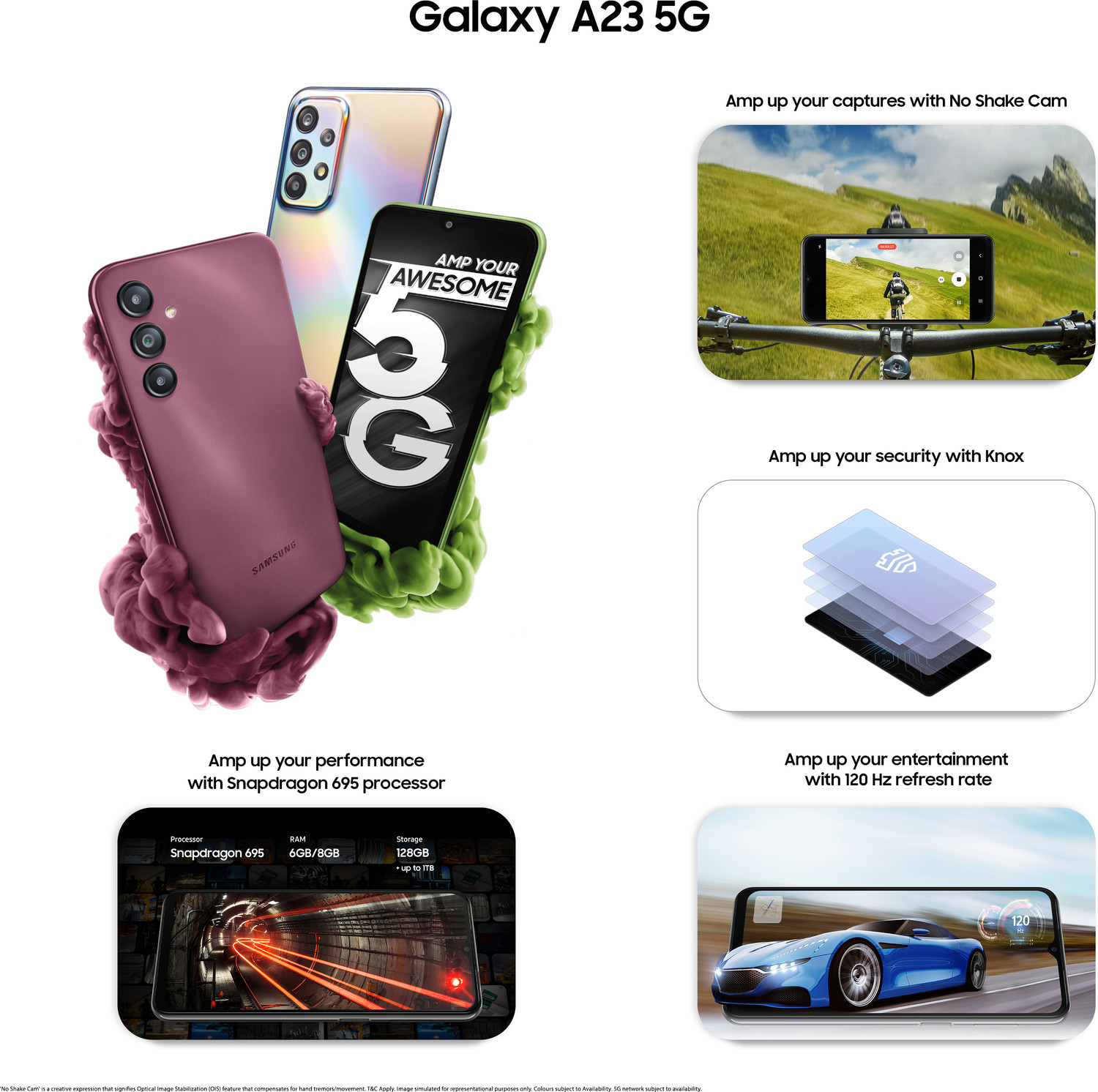 Image of Samsung Galaxy A23 5G (Silver, 128 GB)