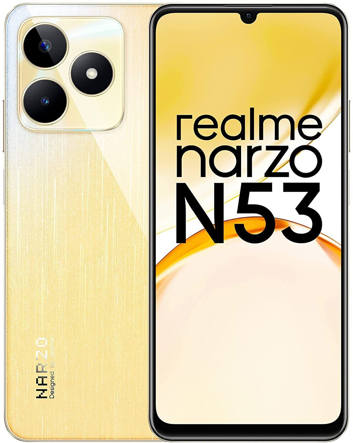 Image of realme Narzo N53 (Feather Gold, 128 GB)