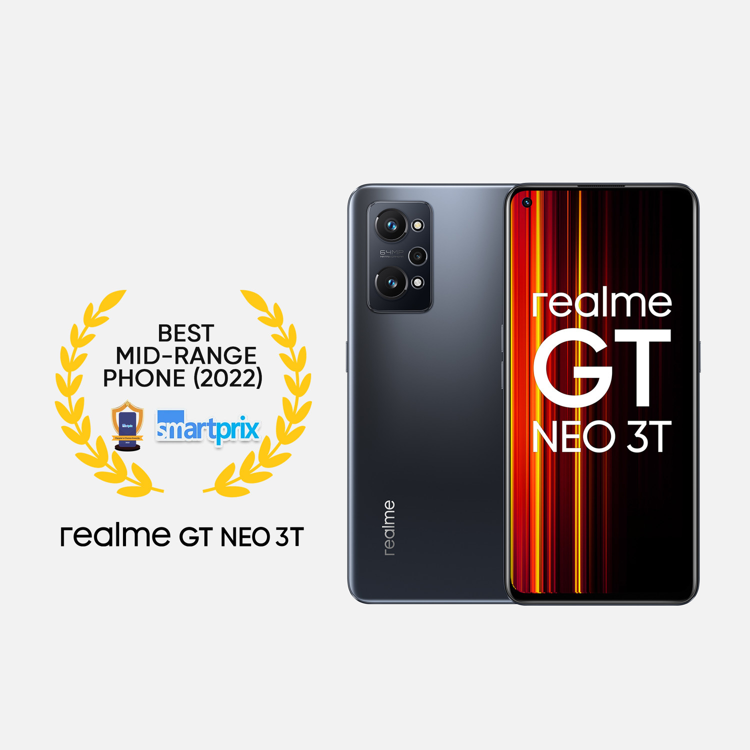 Image of realme GT Neo 3T (Shade Black, 128 GB)