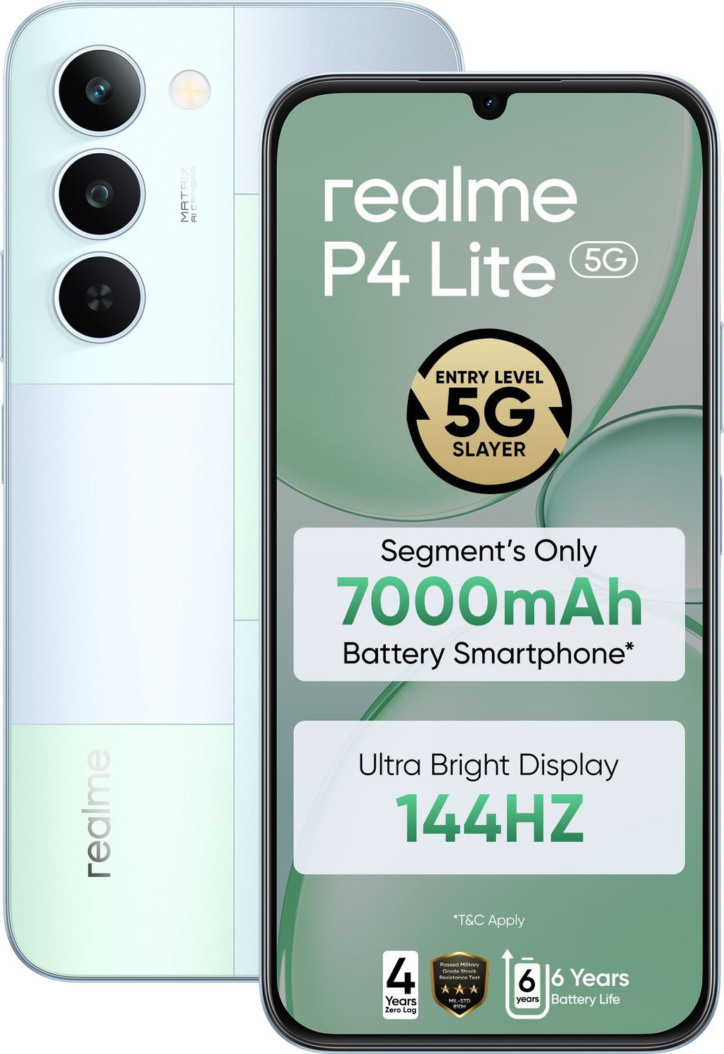 P4 Lite 5G (Mosaic Green, 128 GB) (6 GB RAM)