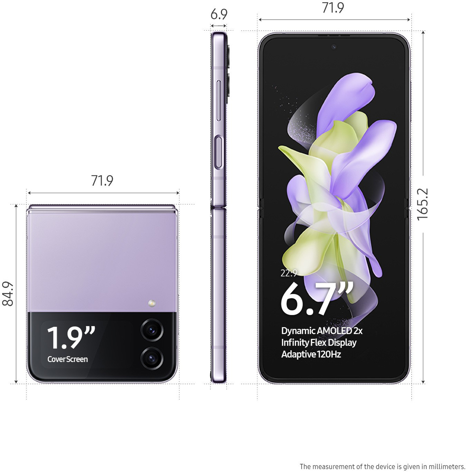 Image of Samsung Galaxy Z Flip4 5G (Bora Purple, 128 GB)