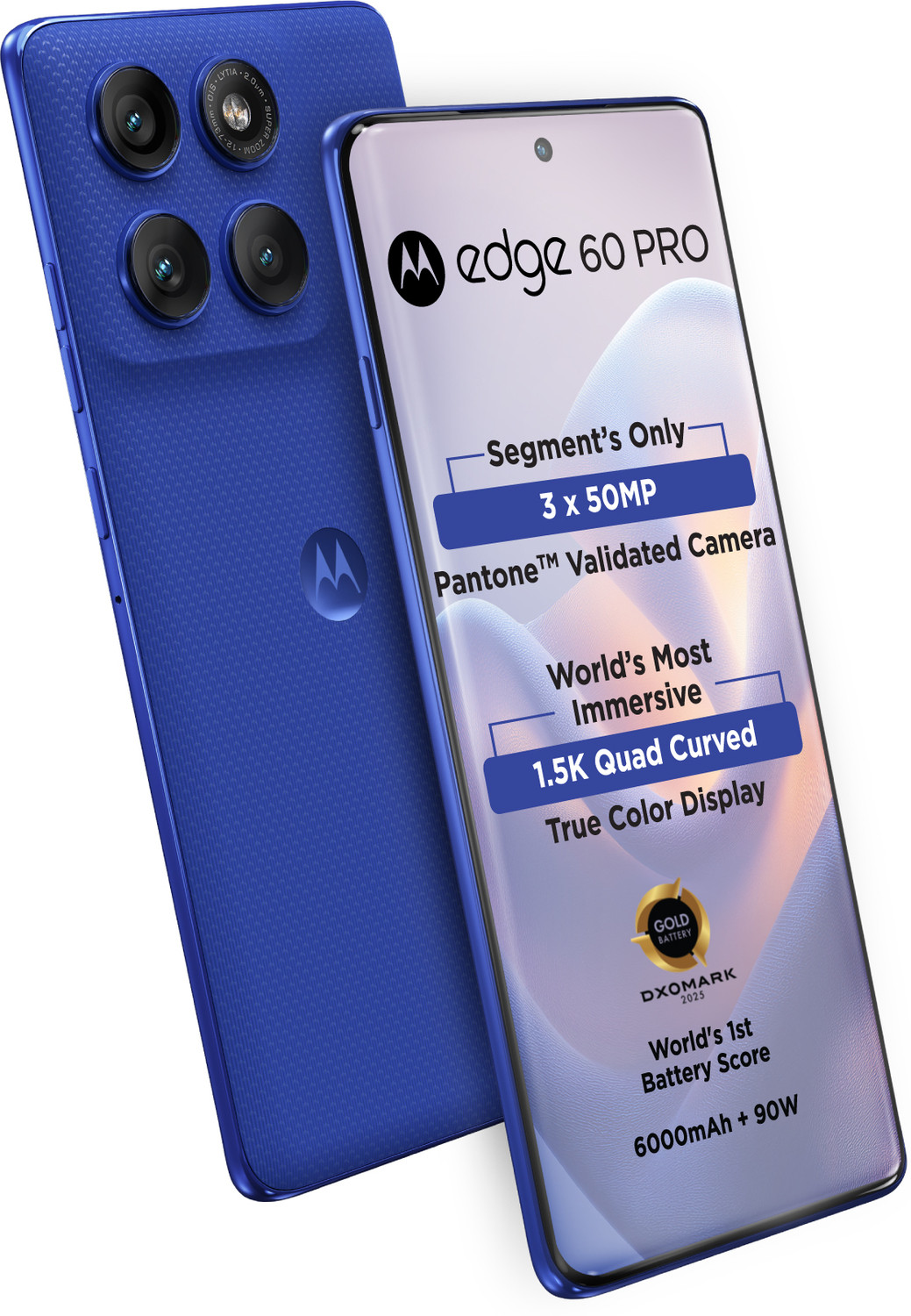 Motorola Edge 60 Pro 512GB Dazzling Blue – ₹37,999