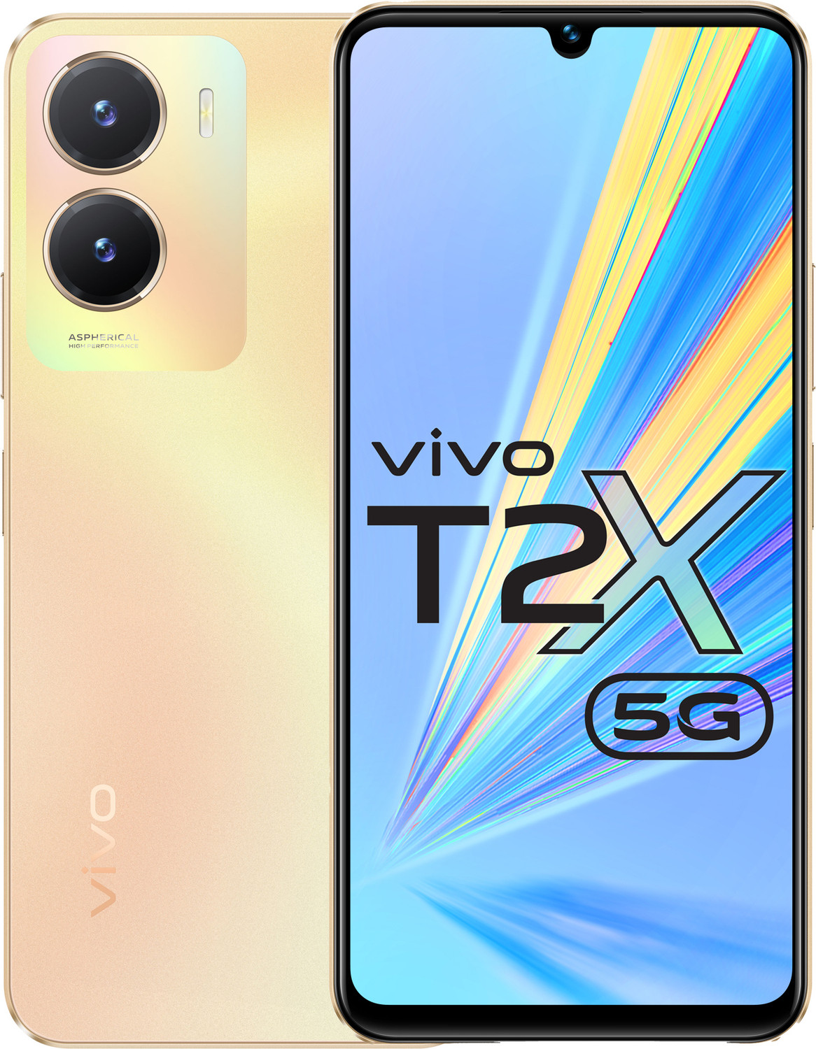 Image of vivo T2x 5G (Aurora Gold, 128 GB)