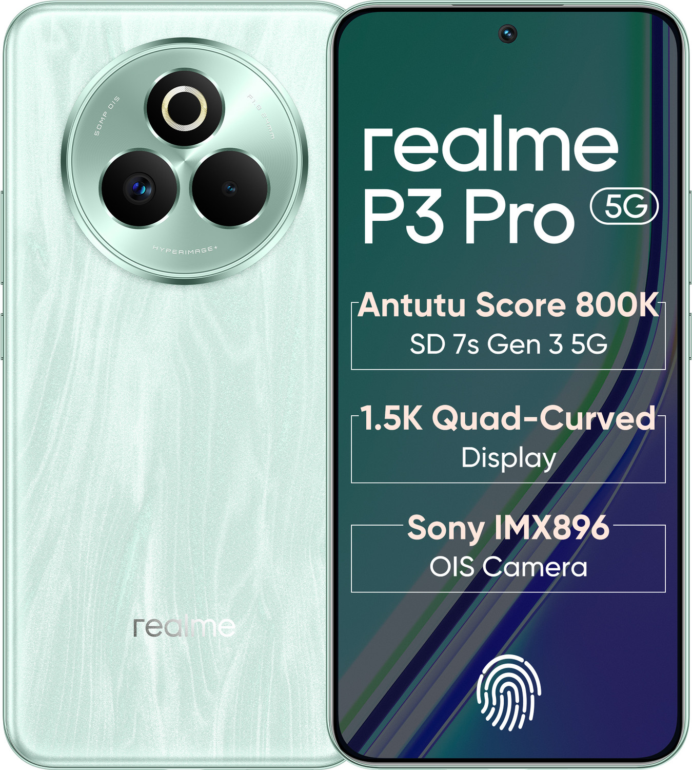realme P3 Pro 5G (Nebula Glow, 128 GB)
