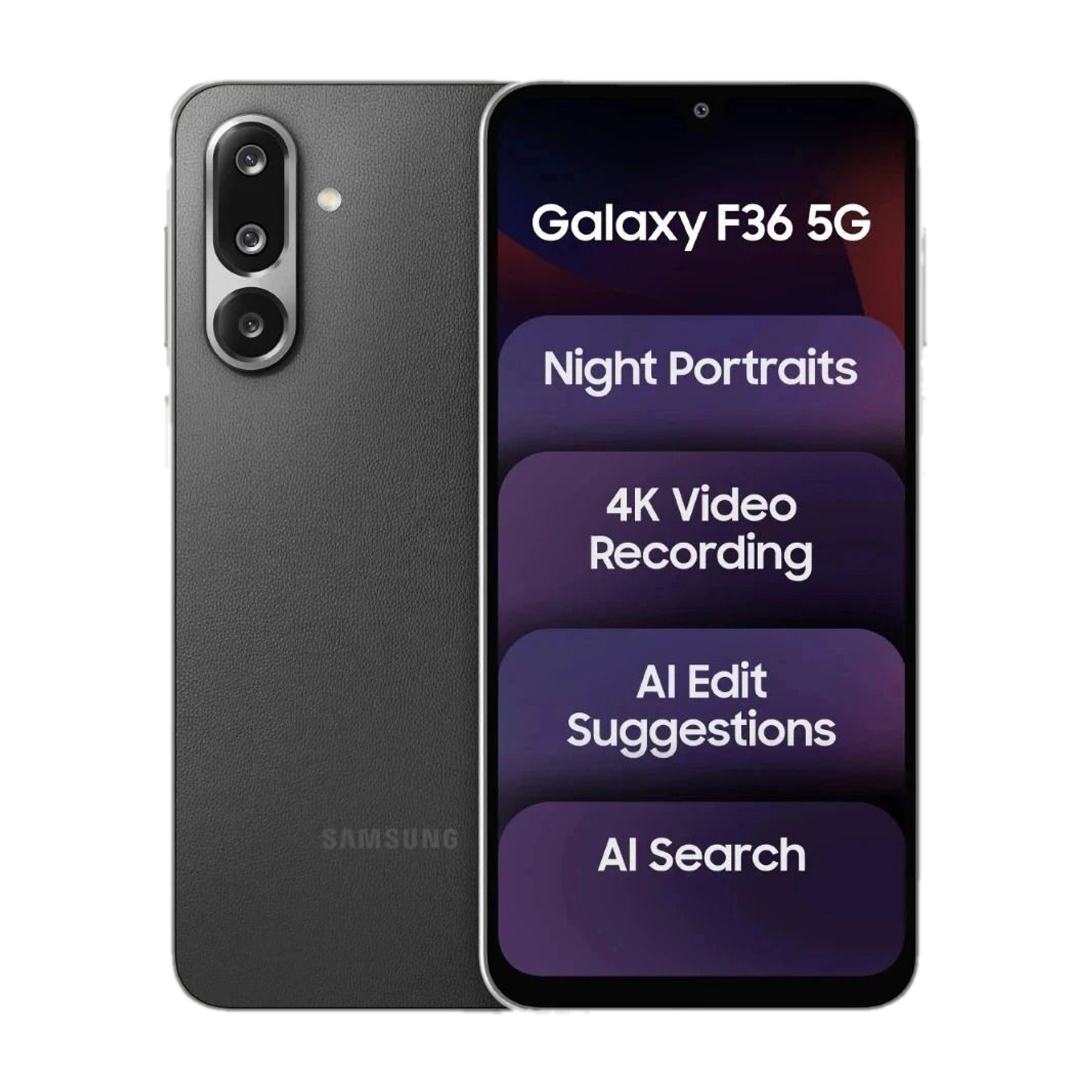 Samsung Galaxy F36 5G (Onyx Black, 128 GB)