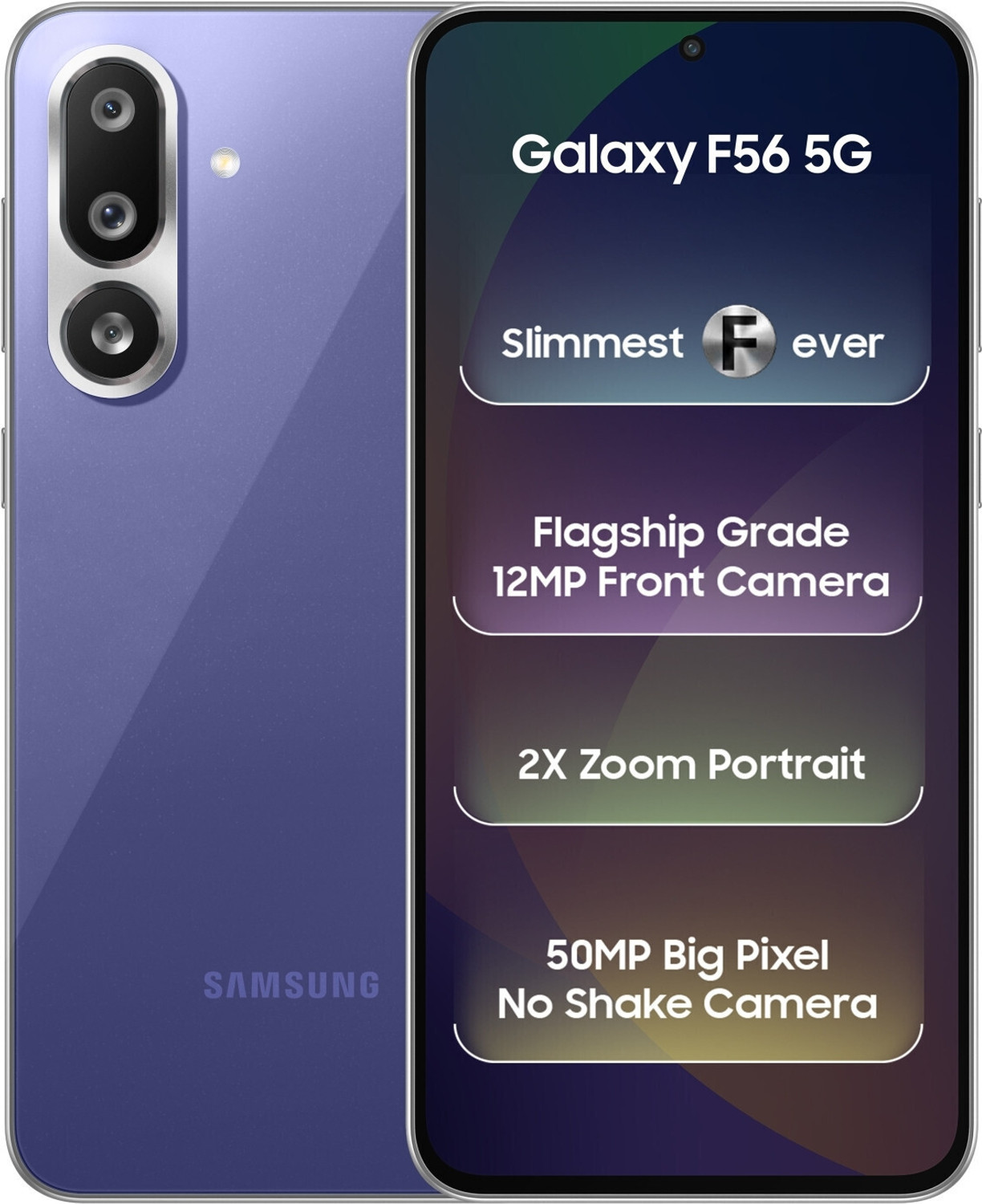 Samsung Galaxy F56 5G (Violet, 128GB) – ₹27,999