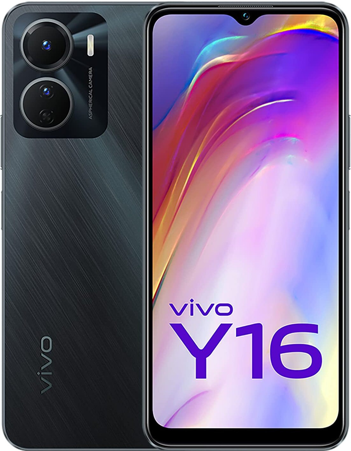 Image of vivo Y16 (Steller Black, 64 GB)