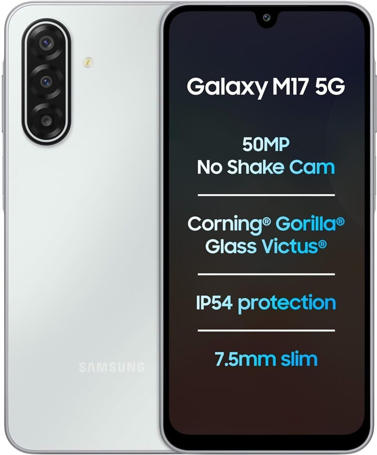 Samsung Galaxy M17 5G Moonlight Silver – 128GB at ₹17,999