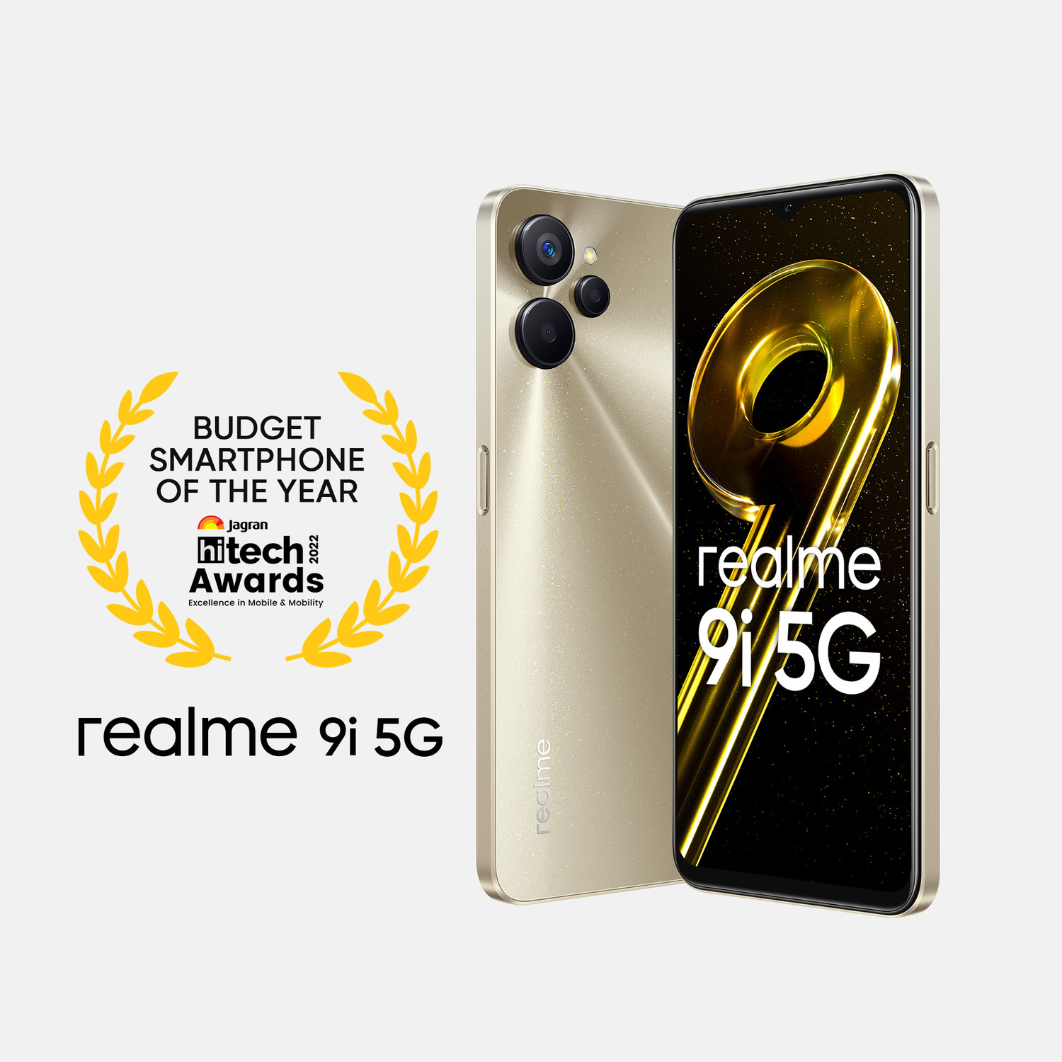 Image of realme 9i 5G (Metallica Gold, 64 GB)