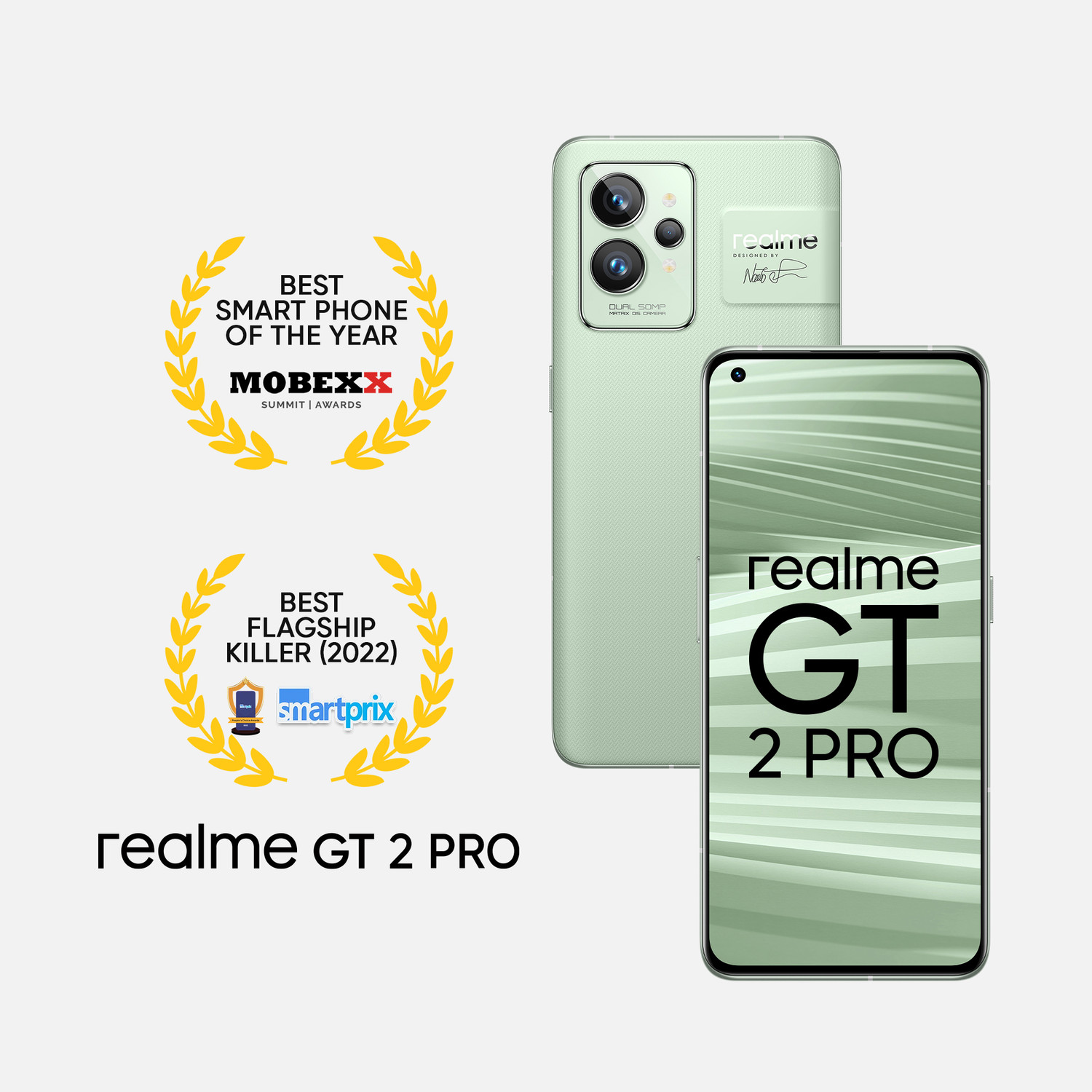 Image of realme GT 2 Pro (Paper Green, 128 GB)