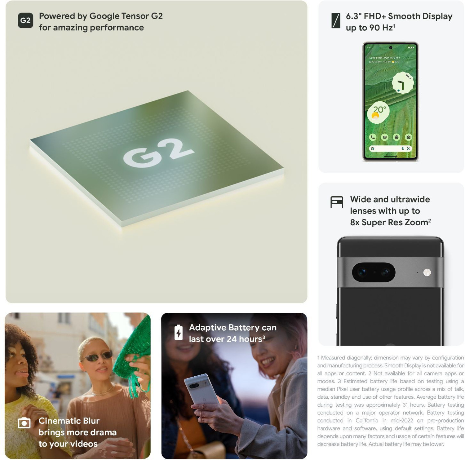 Image of Google Pixel 7 (Lemongrass, 128 GB)