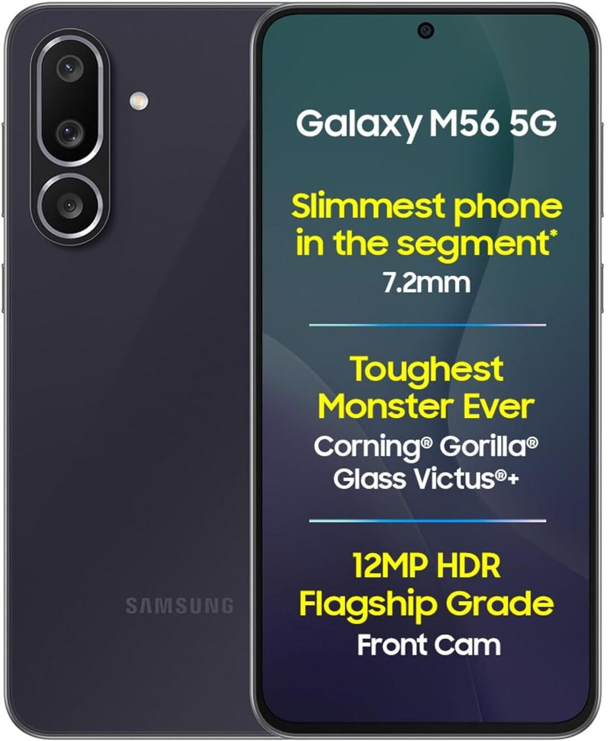 SAMSUNG M56 5G (Black, 128 GB)