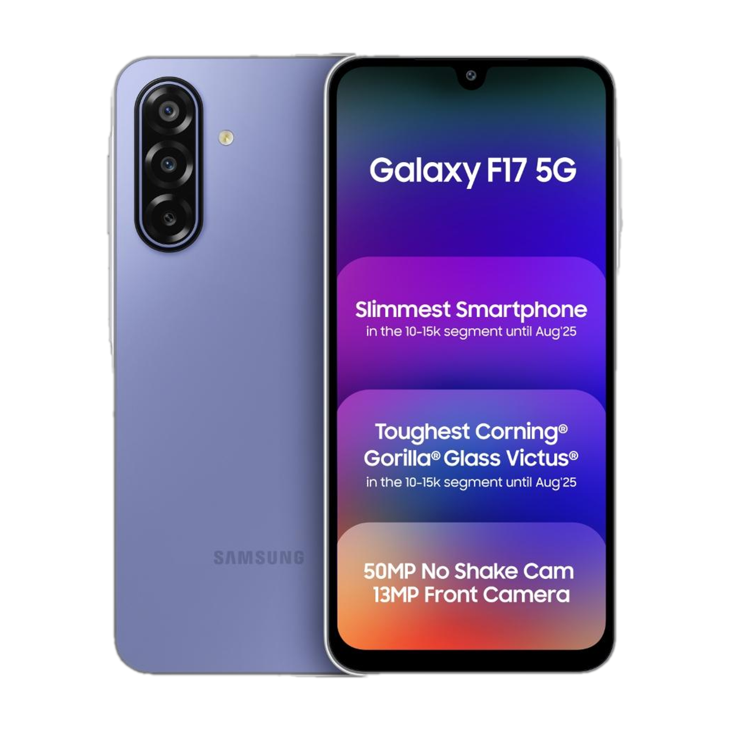 Samsung Galaxy F17 5G (Violet Pop, 128 GB)